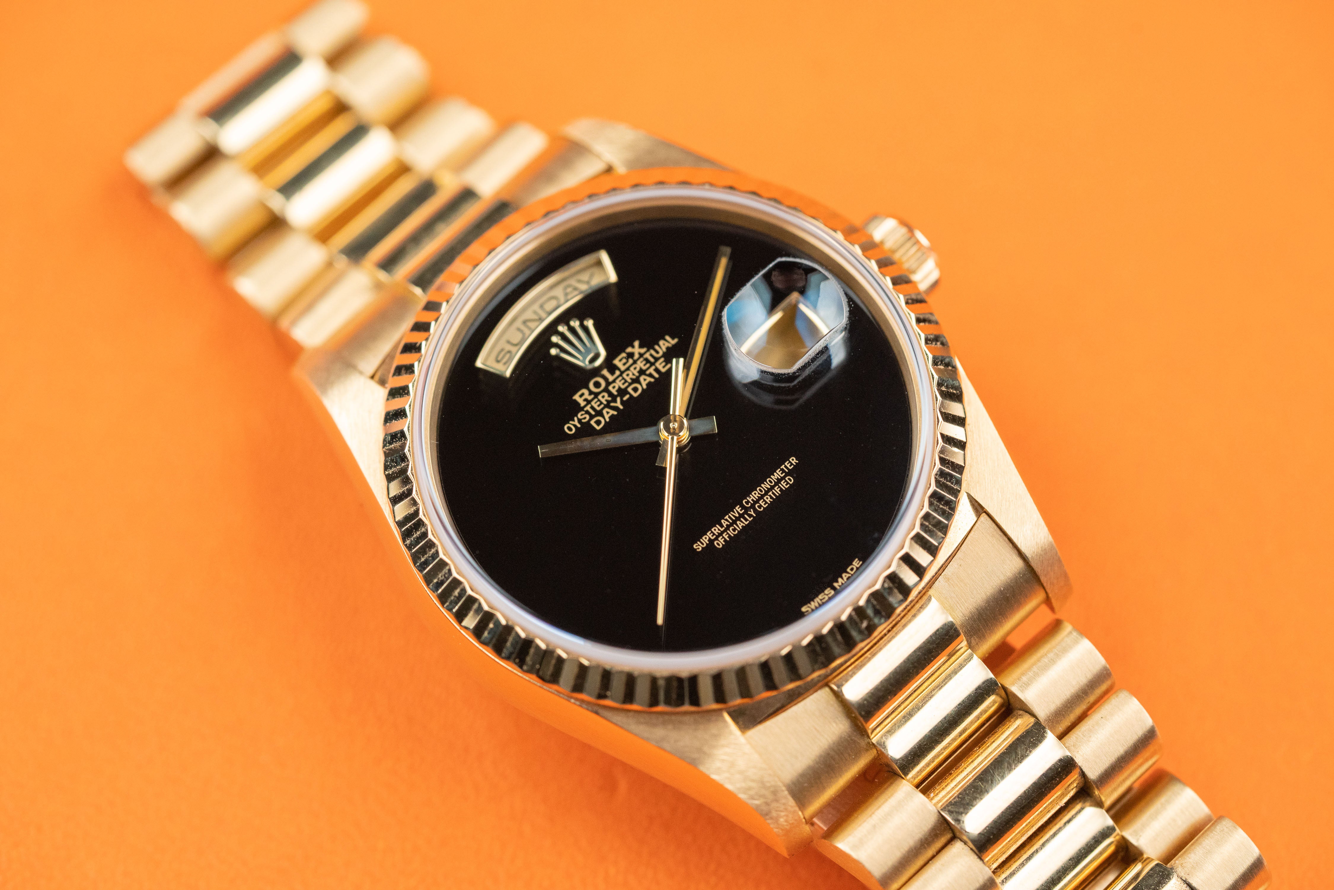 Rolex Day-Date President Onyx A-serie 18238 fullset 1999