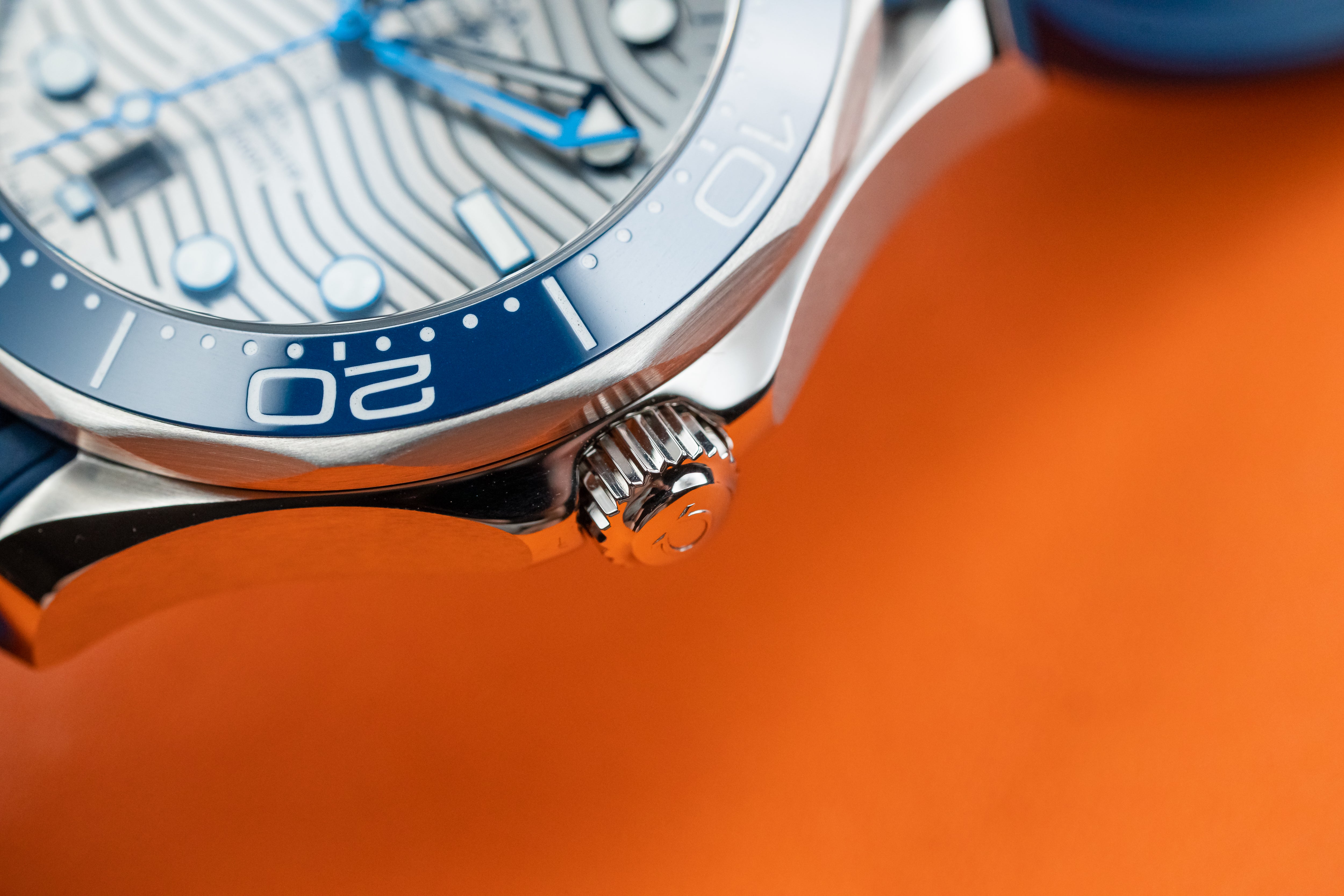 Omega Seamaster Diver 300M Co-axial Master Chronometer blue dial Full Set 2021 Unworn