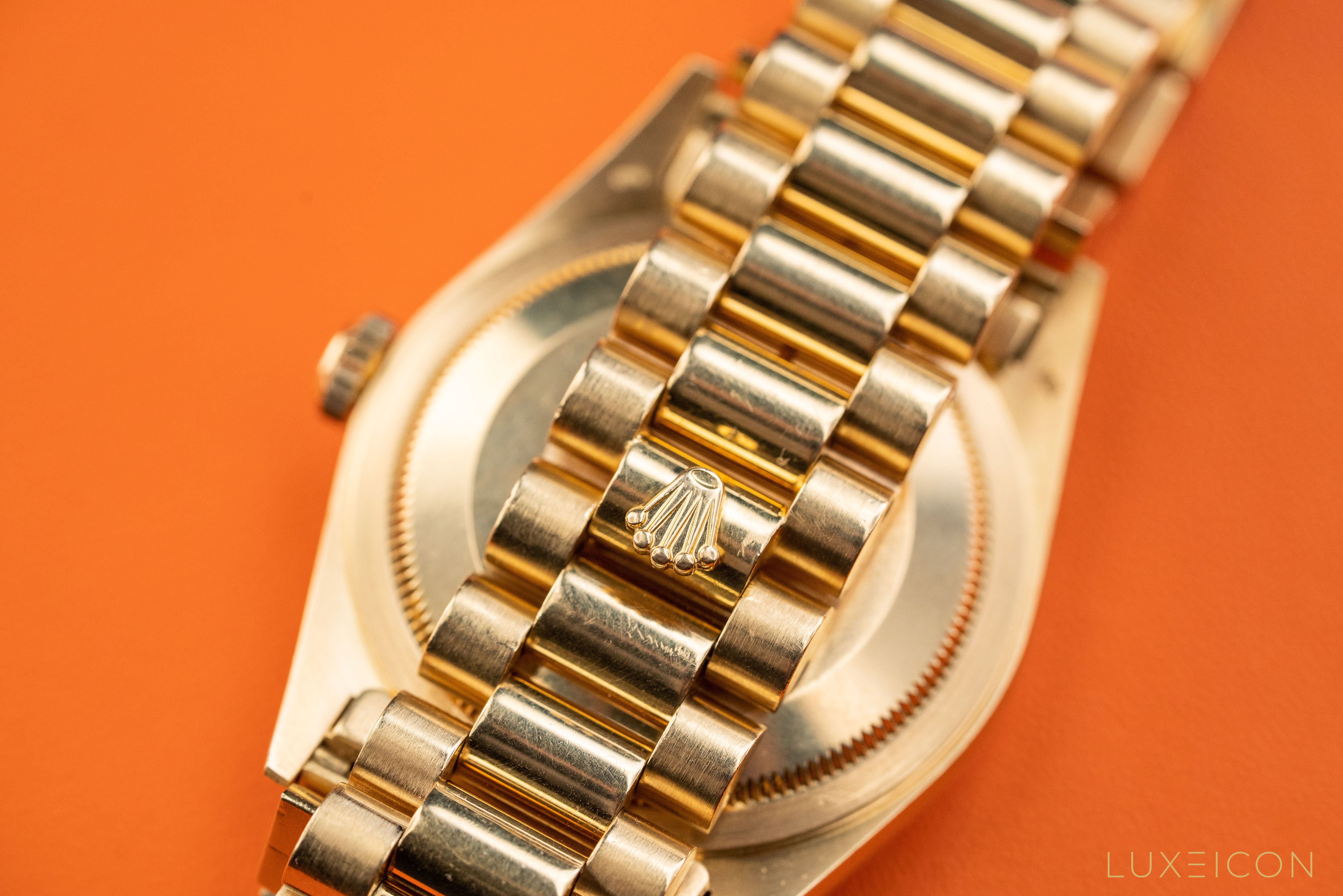 Rolex Day-Date President Black Onyx Dial W Serial 18238 fullset 1996 with rolex service card