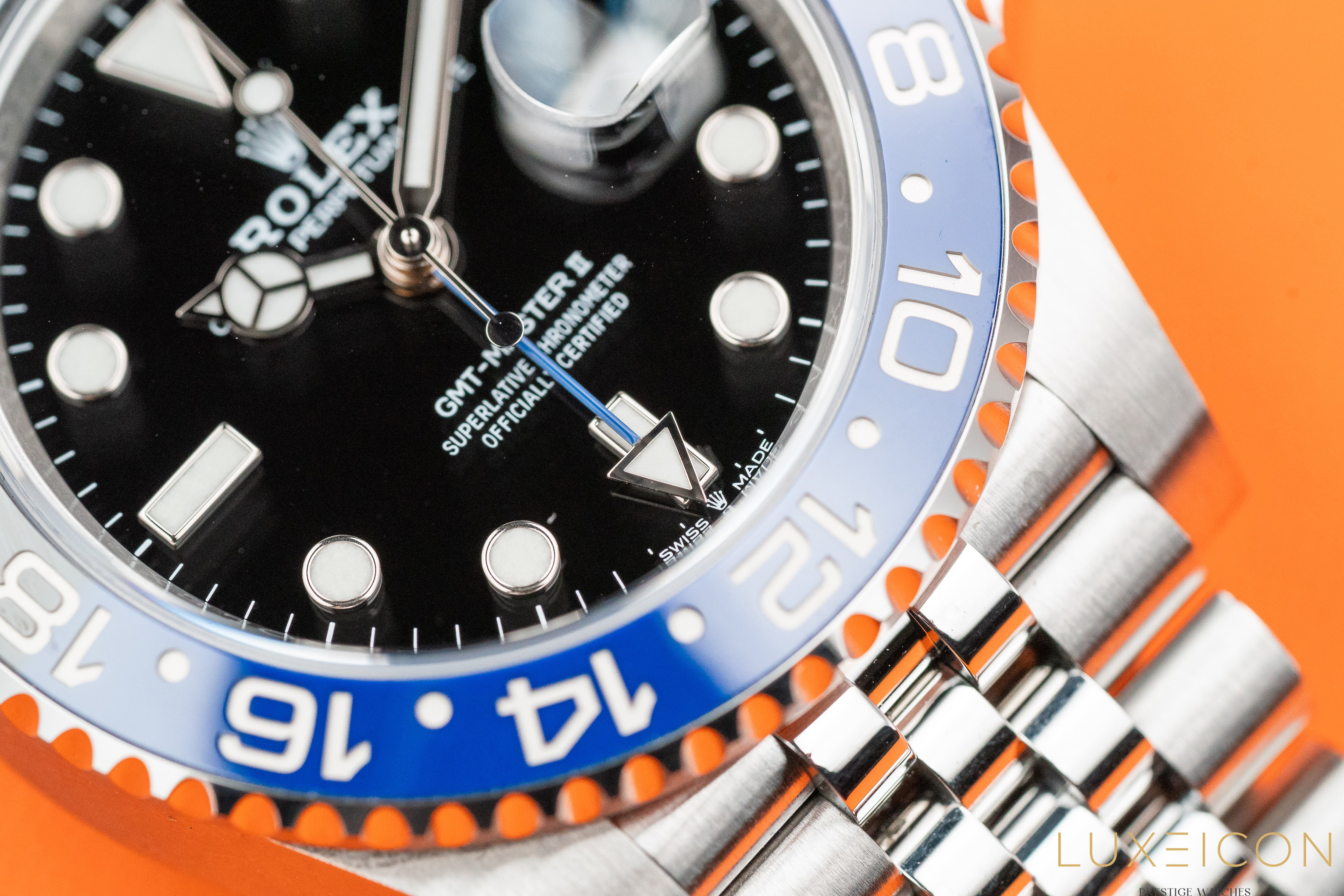 Rolex GMT-Master II 40mm Jubilee 126710BLNR Black Dial Batgirl 