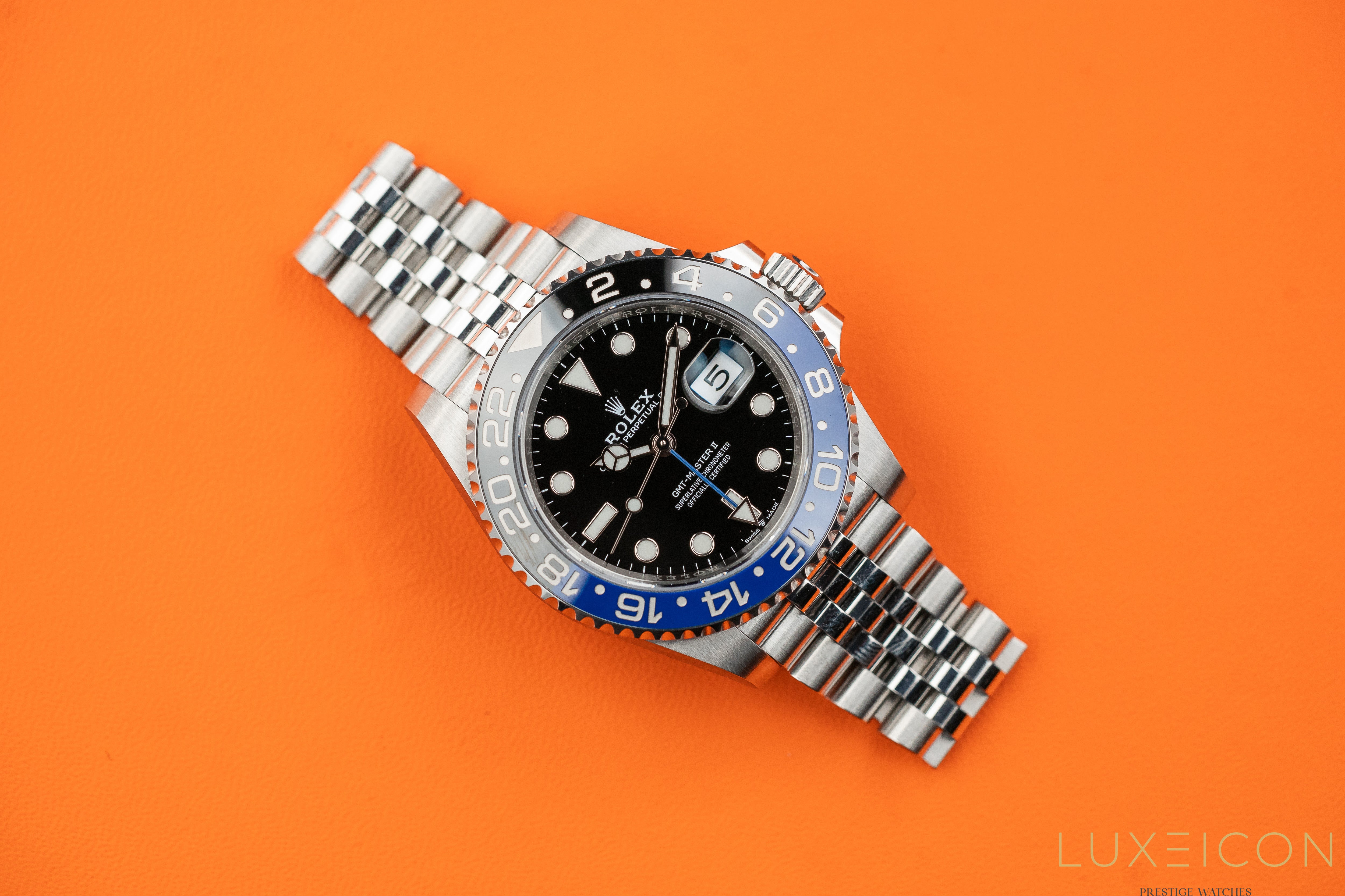 Rolex GMT-Master II 40mm Jubilee 126710BLNR Black Dial Batgirl 