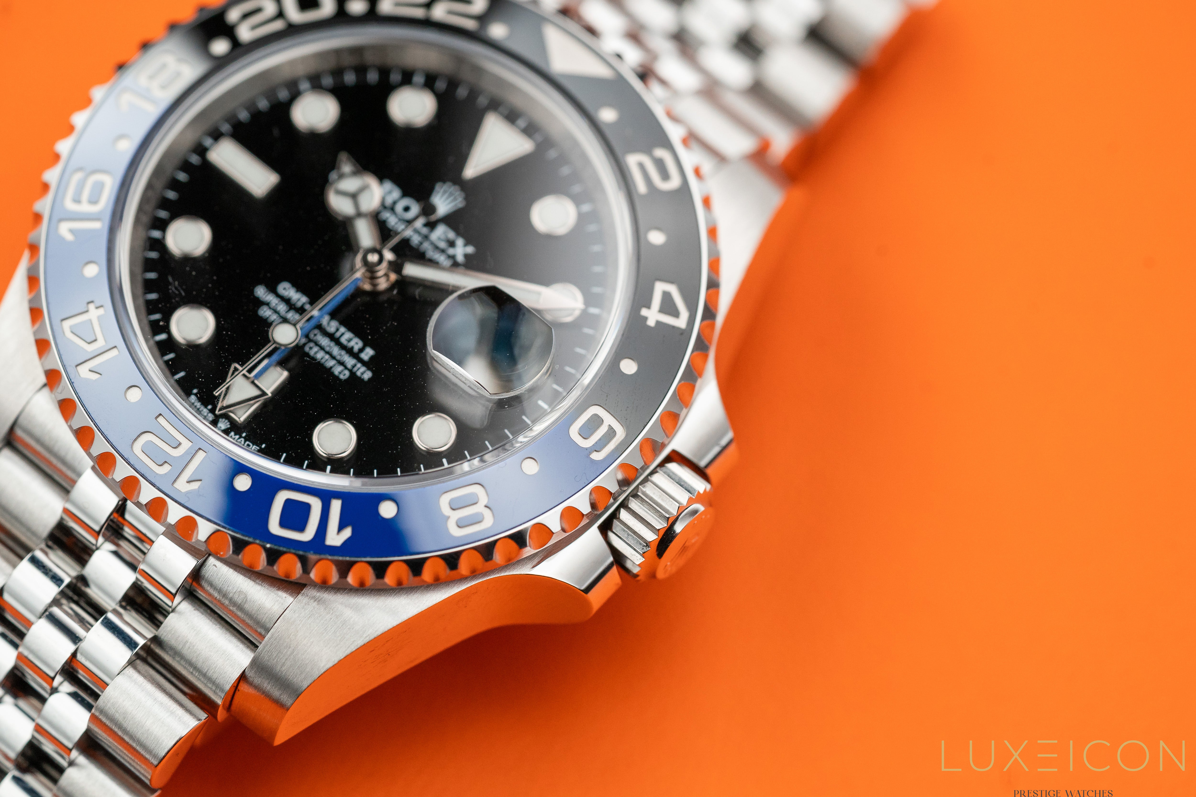 Rolex GMT-Master II 40mm Jubilee 126710BLNR Black Dial Batgirl 