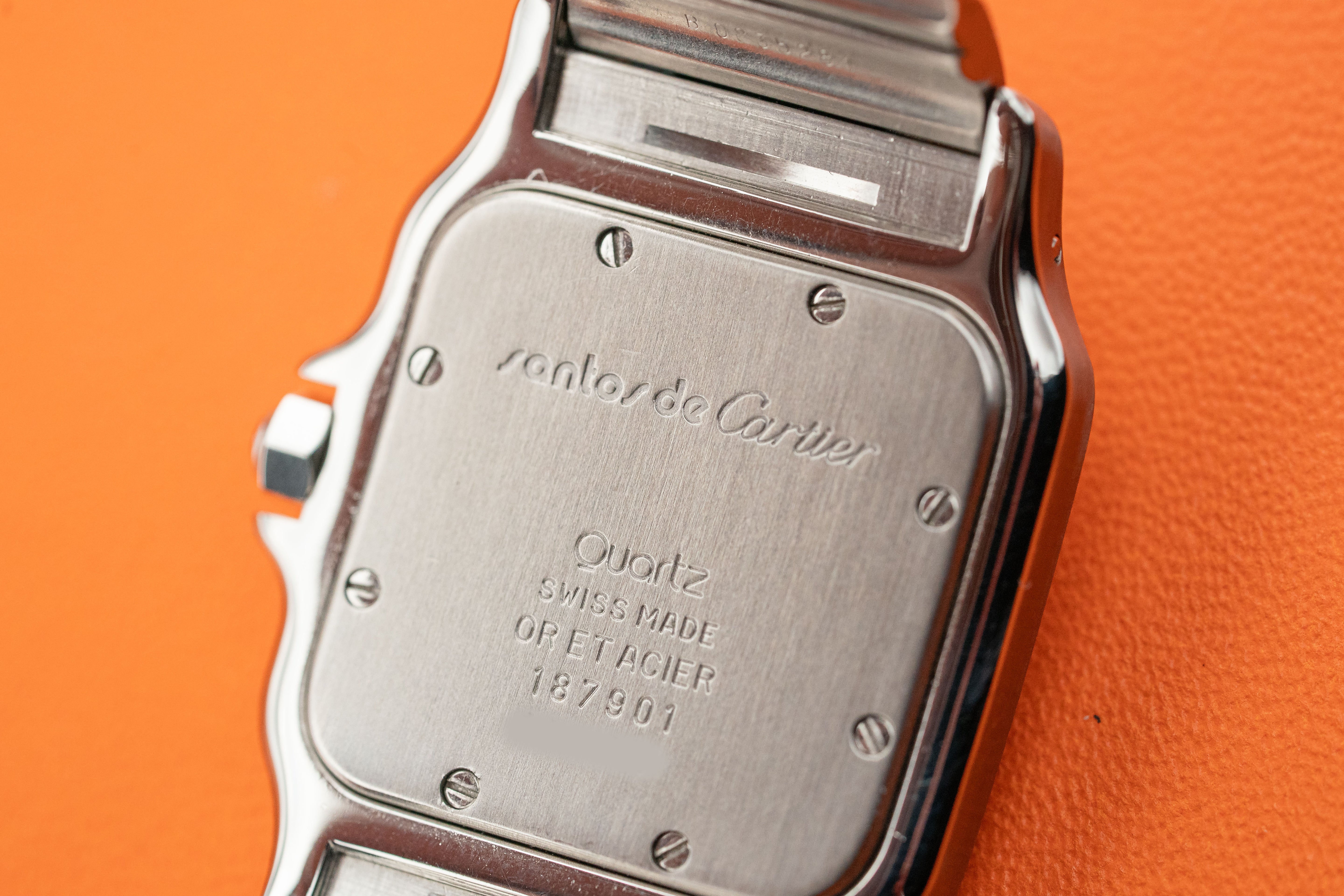 Cartier Santos Galbée Stainless Steel & 18k Gold 29mm White Dial 1989