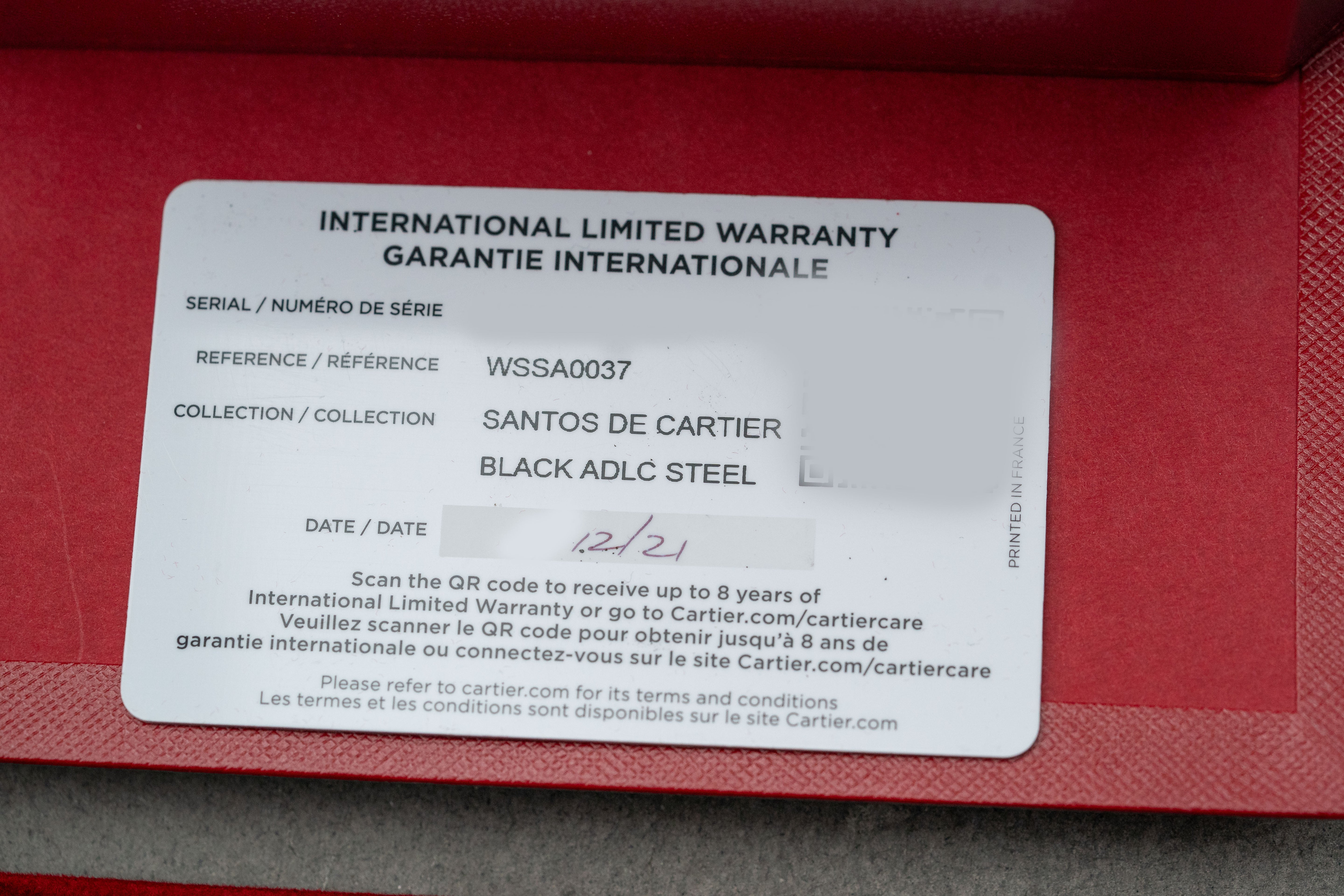 Cartier Santos De Cartier Large Steel 39.8mm Grey Dial Ref WSSA0037 2021
