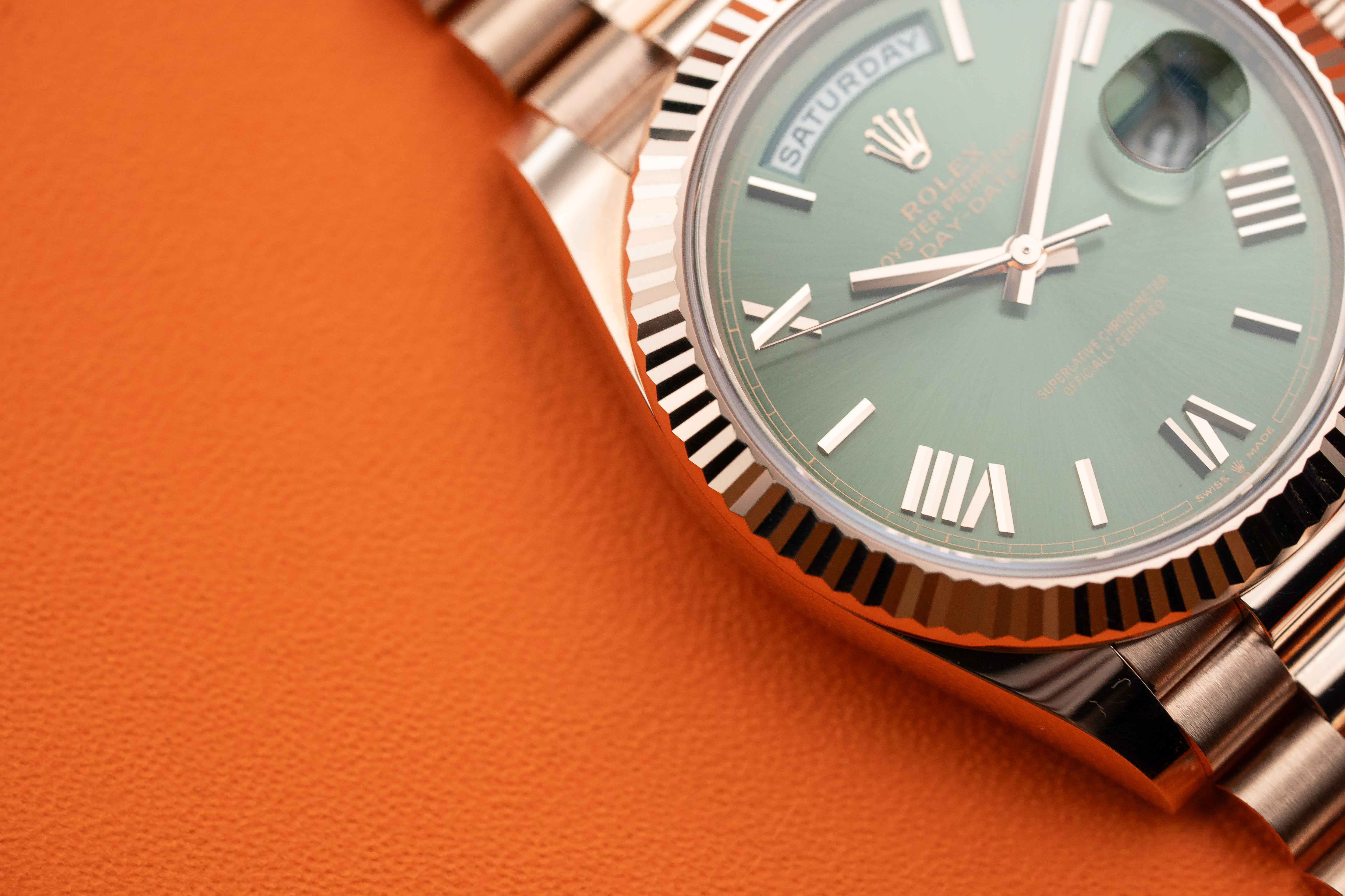 Rolex President Day-Date 40mm Olive Green Dial Rose Gold 2022