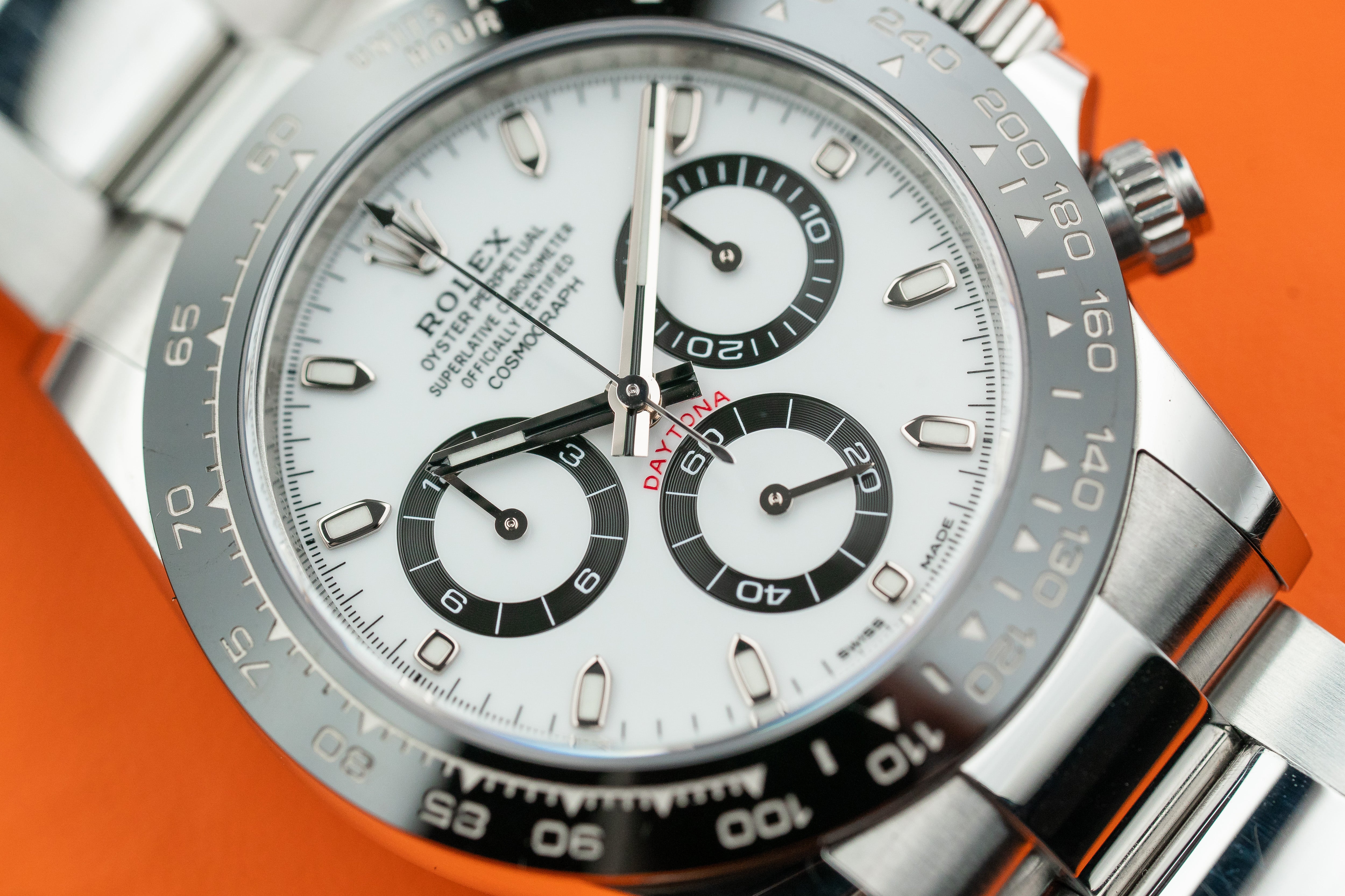 Rolex Cosmograph Daytona Stainless Steel Ceramic Bezel Panda White Dial 116500 2022