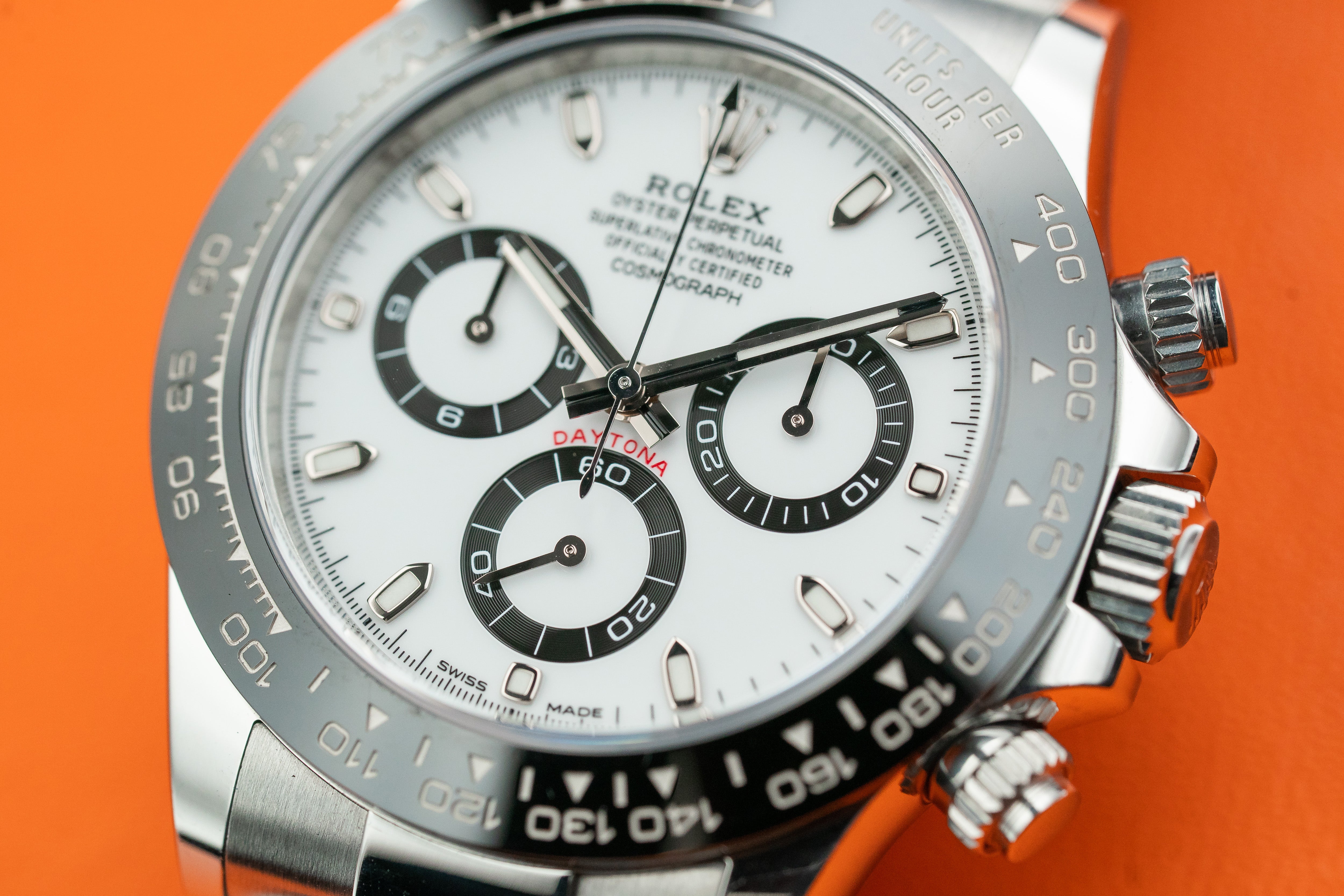 Rolex Cosmograph Daytona Stainless Steel Ceramic Bezel Panda White Dial 116500 2022