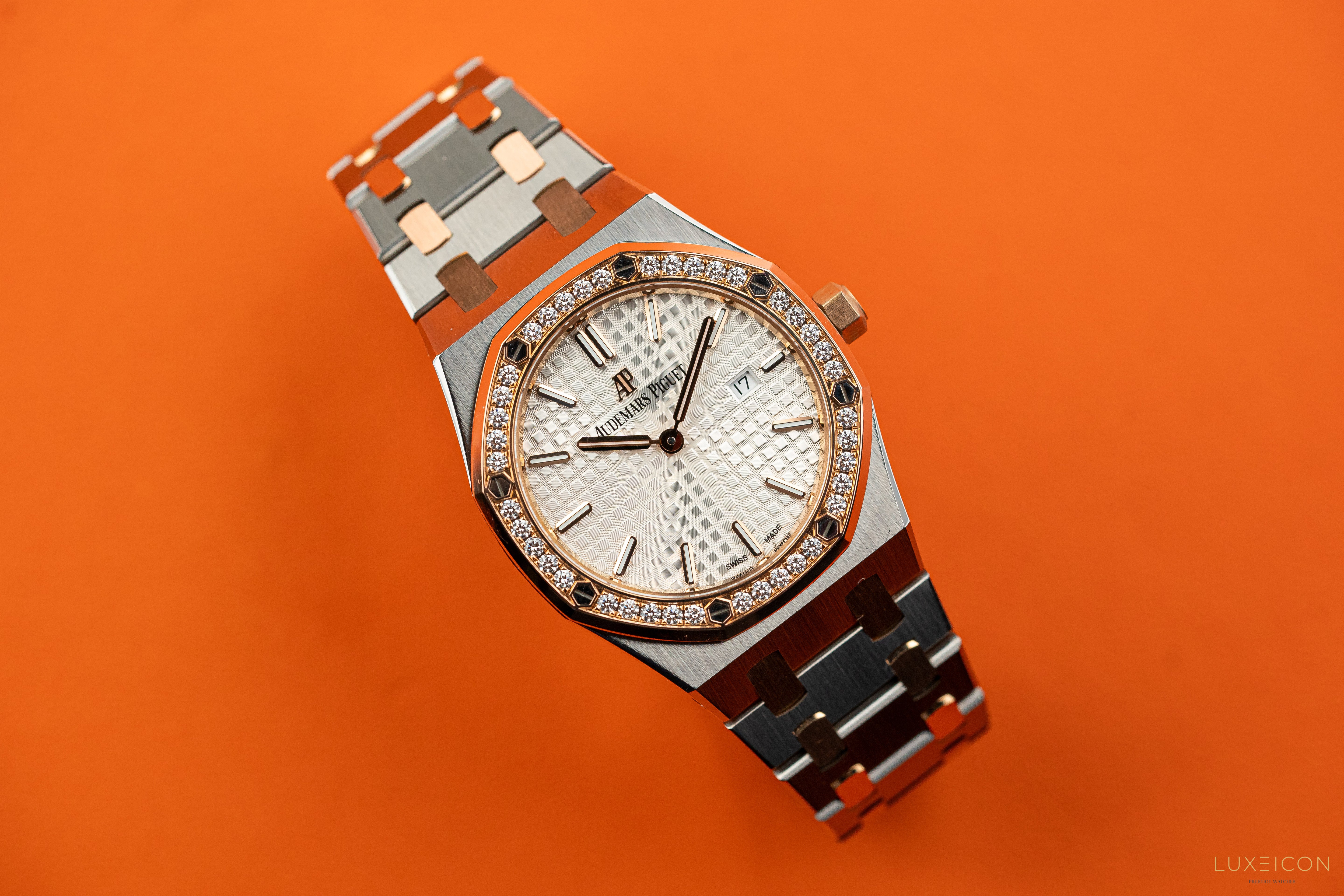 Audemars Piguet Royal Oak Lady 67651SR Rose Gold & Steel With Diamond Bezel 2021
