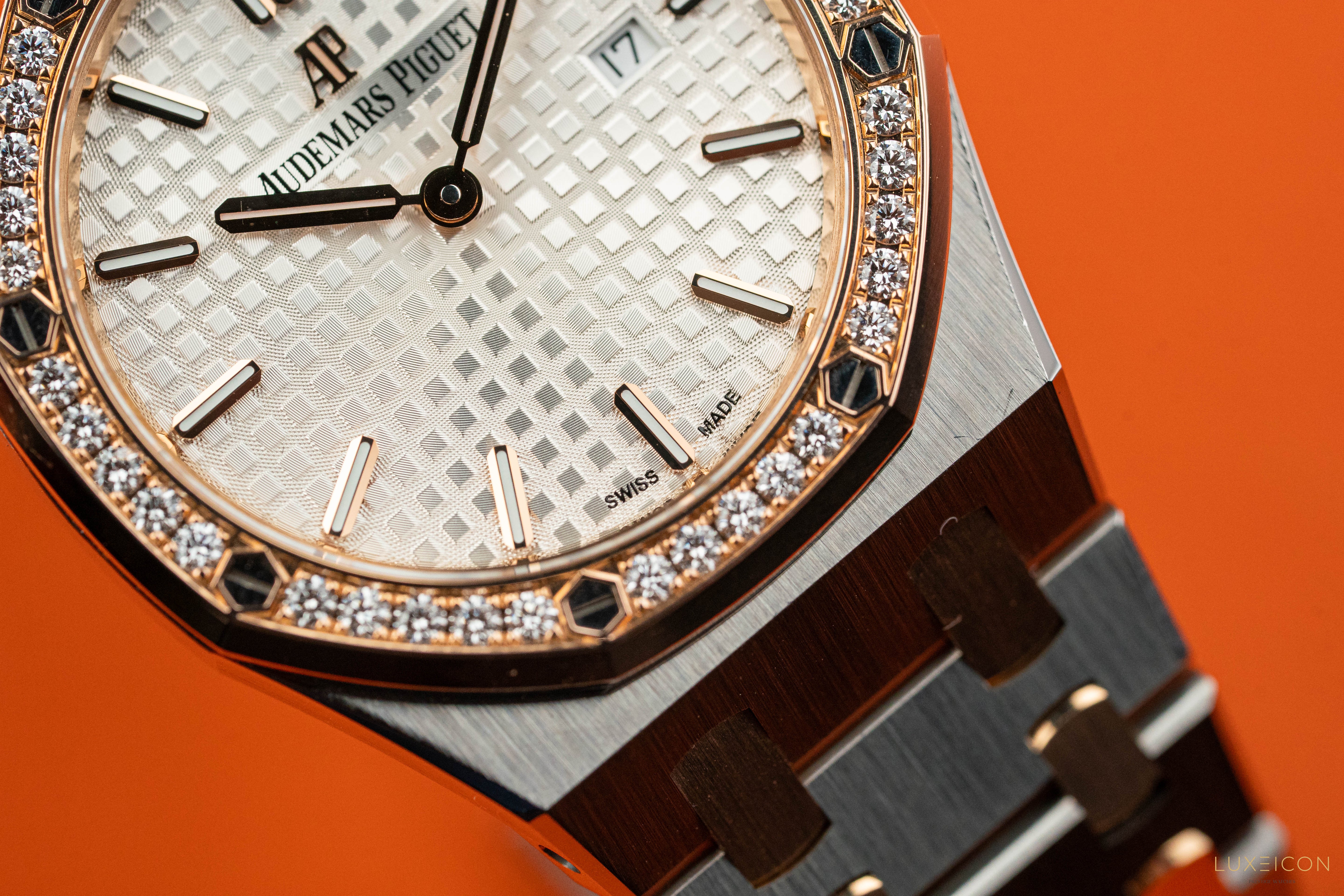 Audemars Piguet Royal Oak Lady 67651SR Rose Gold & Steel With Diamond Bezel 2021