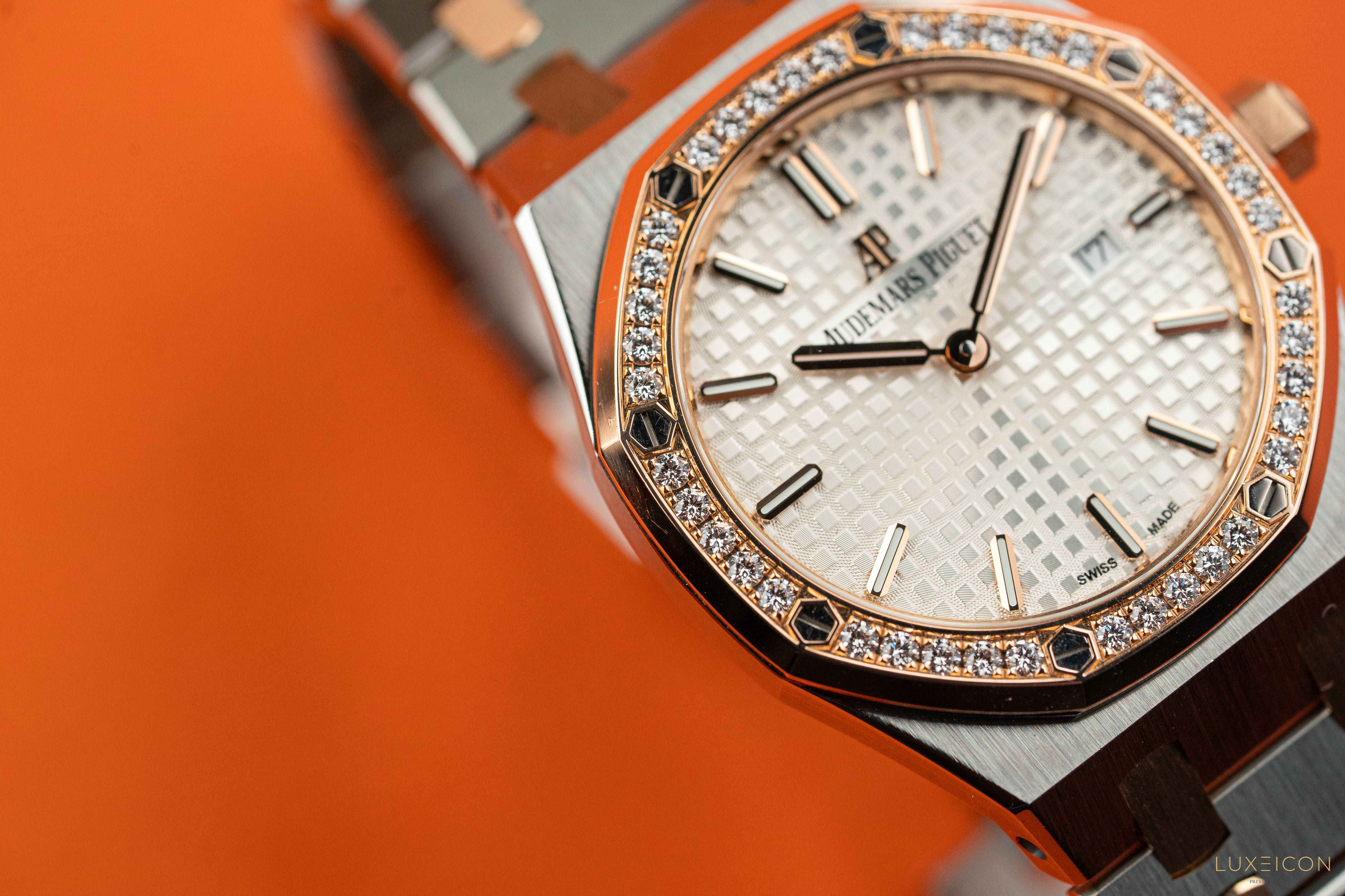 Audemars Piguet Royal Oak Lady 67651SR Rose Gold & Steel With Diamond Bezel 2021