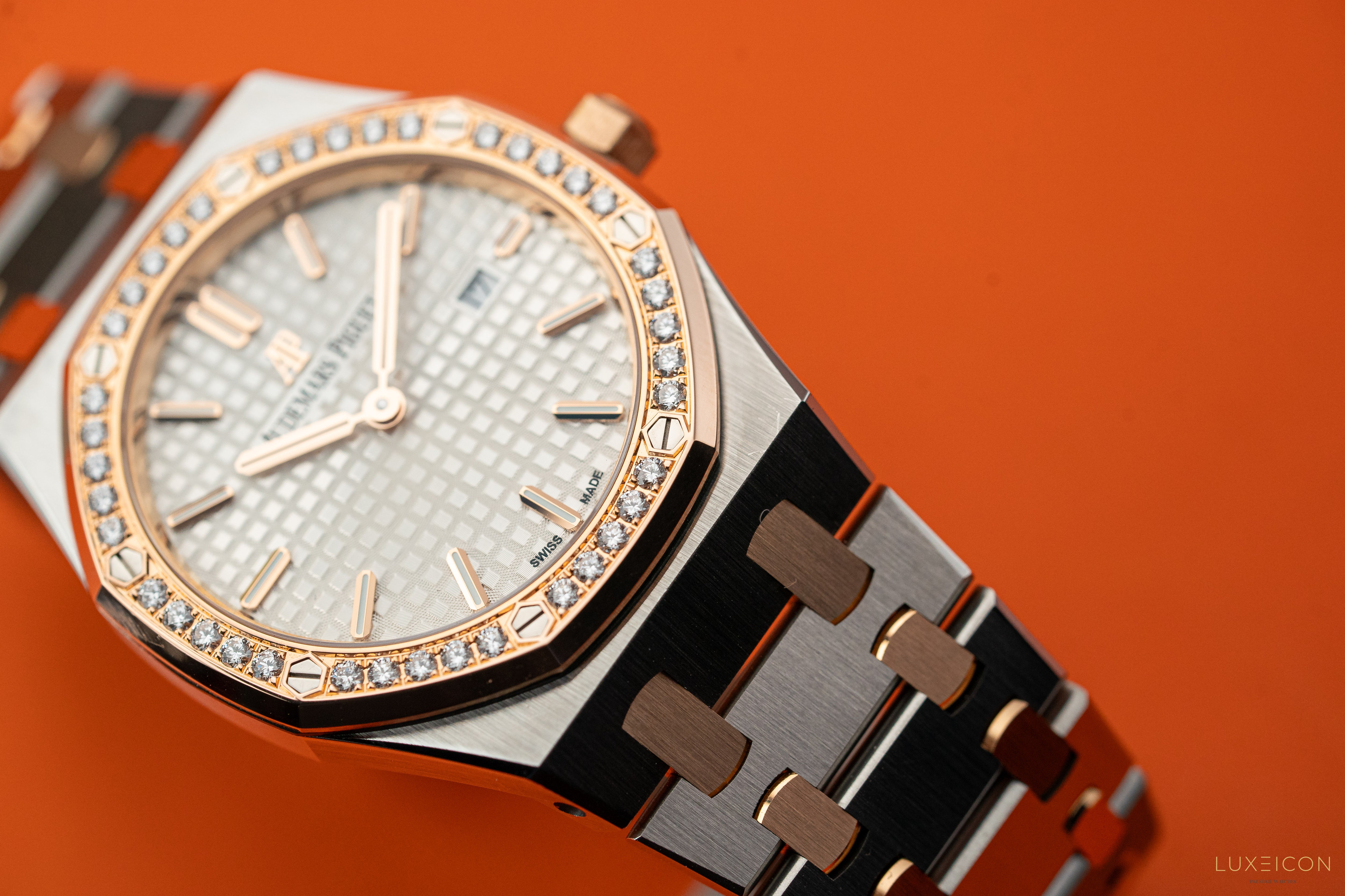 Audemars Piguet Royal Oak Lady 67651SR Rose Gold & Steel With Diamond Bezel 2021