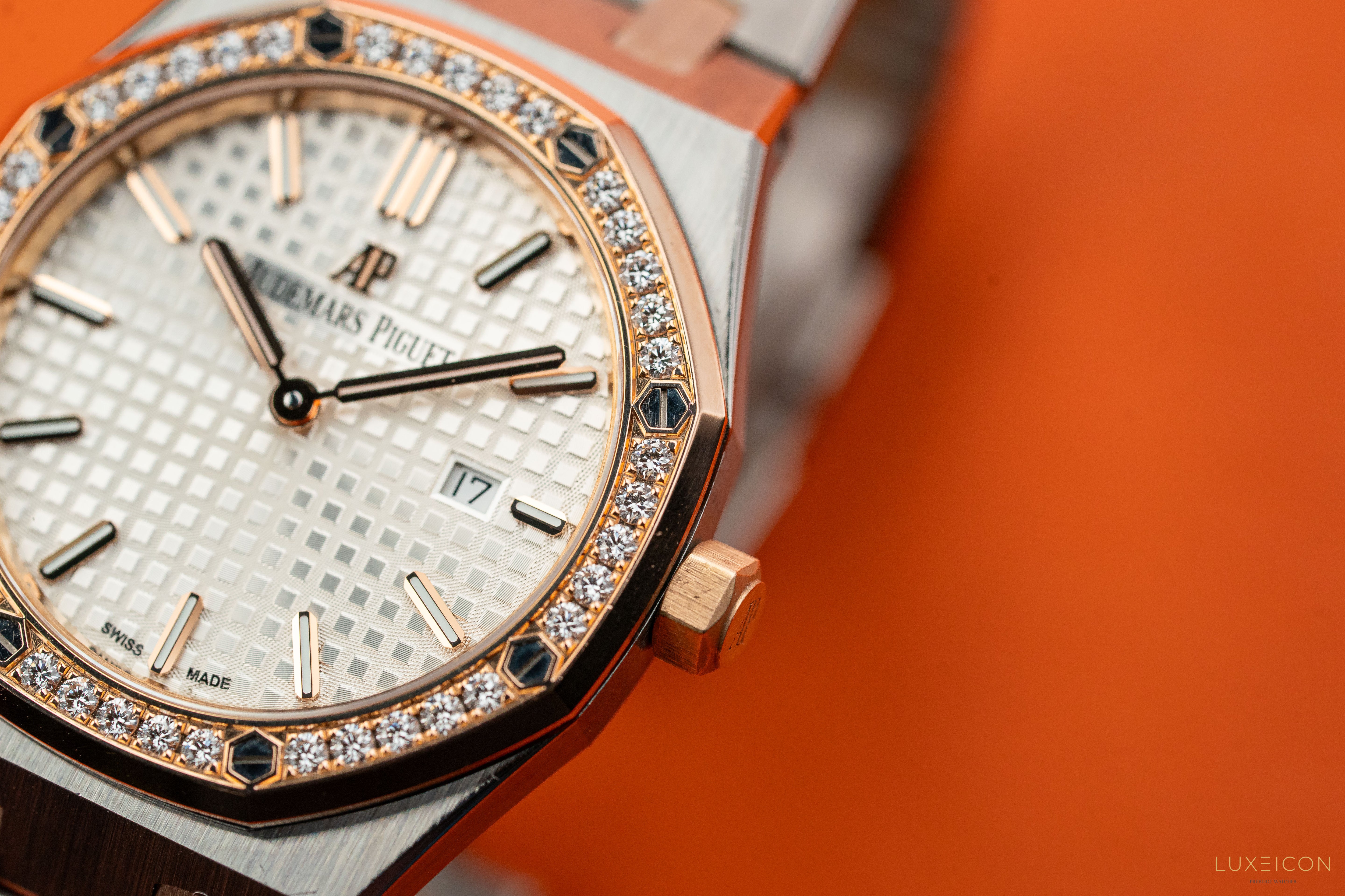 Audemars Piguet Royal Oak Lady 67651SR Rose Gold & Steel With Diamond Bezel 2021