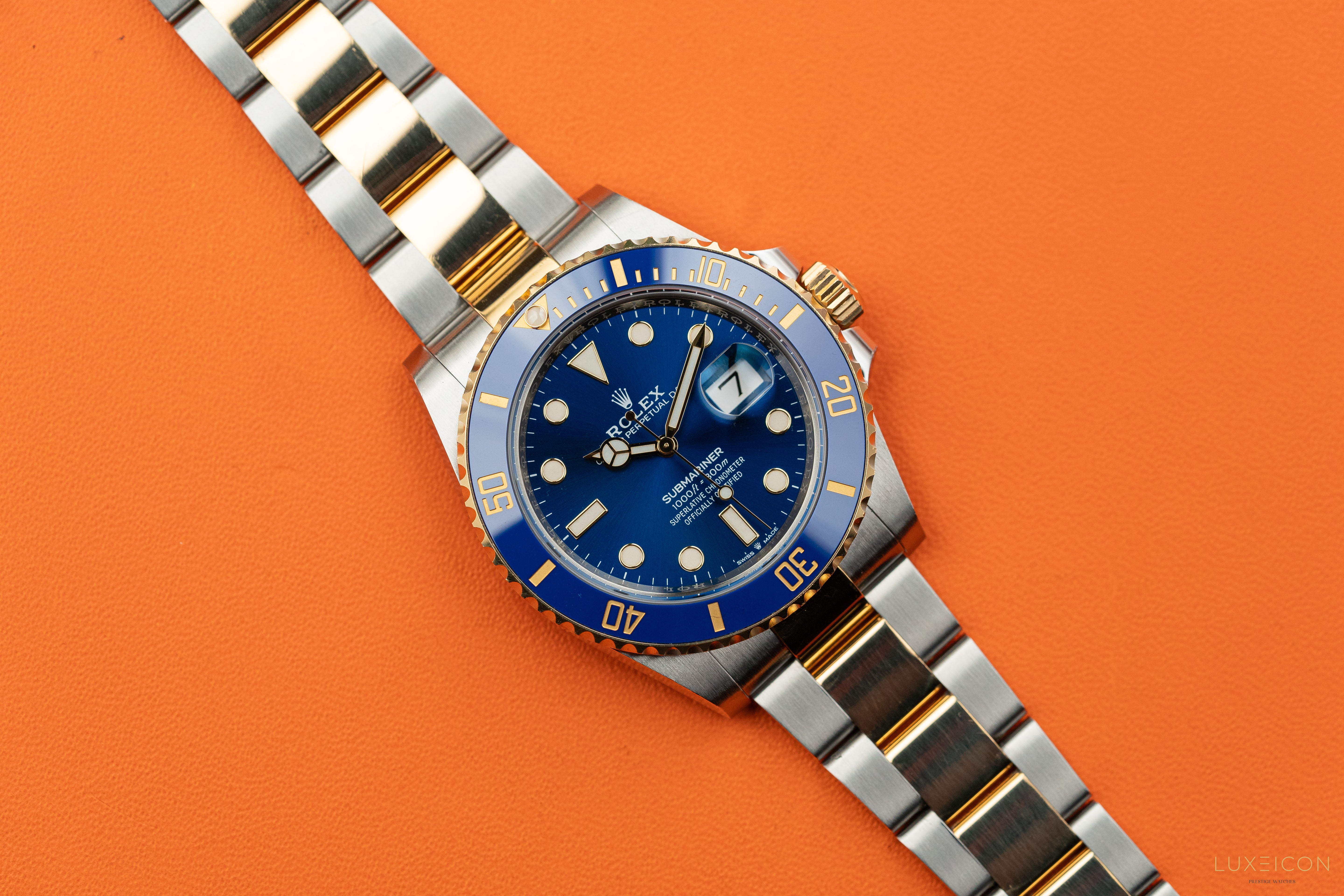 Rolex Submariner Date 41mm Blue Dial 18ct Gold Steel 126613LB