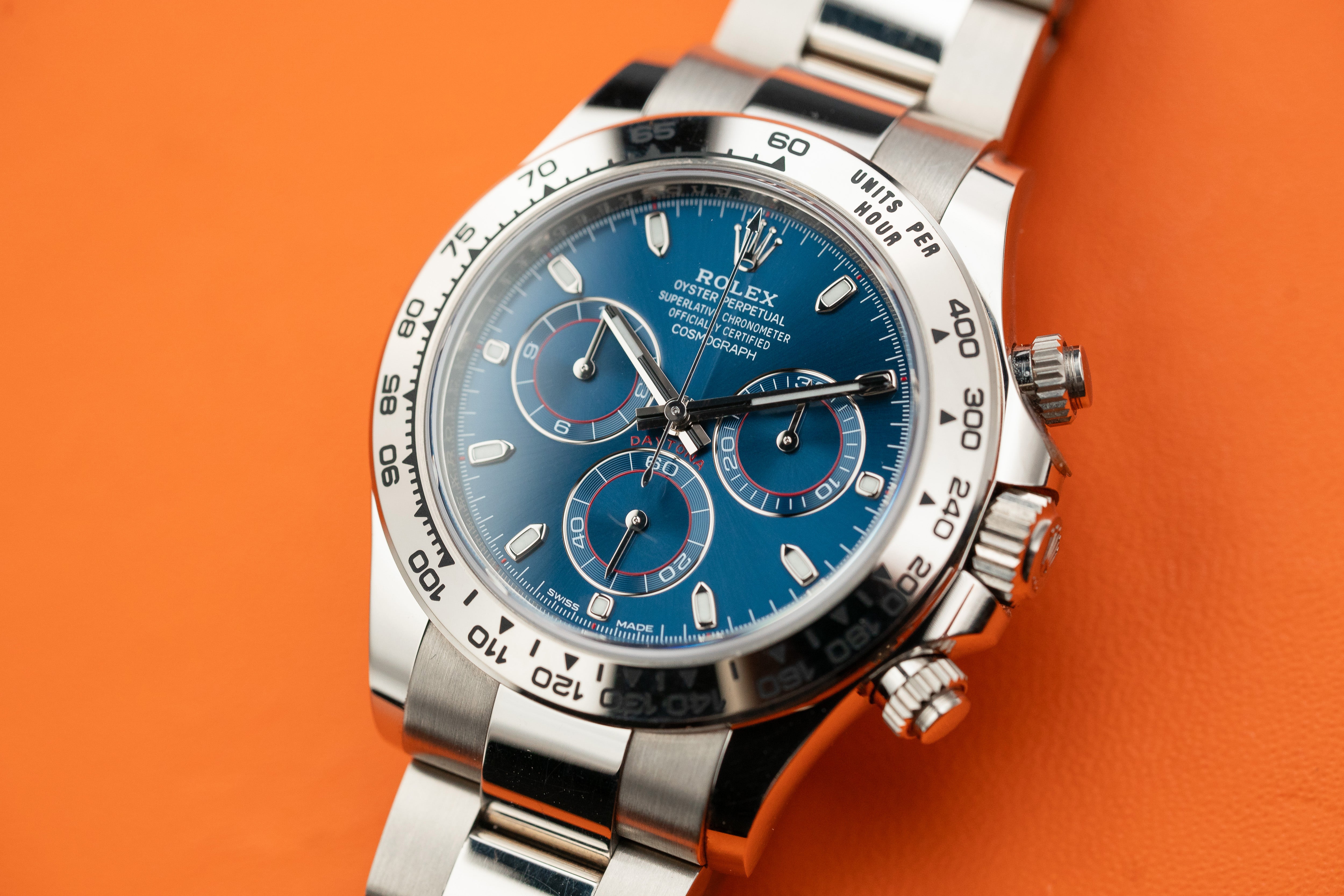 Rolex Daytona Cosmograph White Gold Blue Dial 40mm 116509 2020