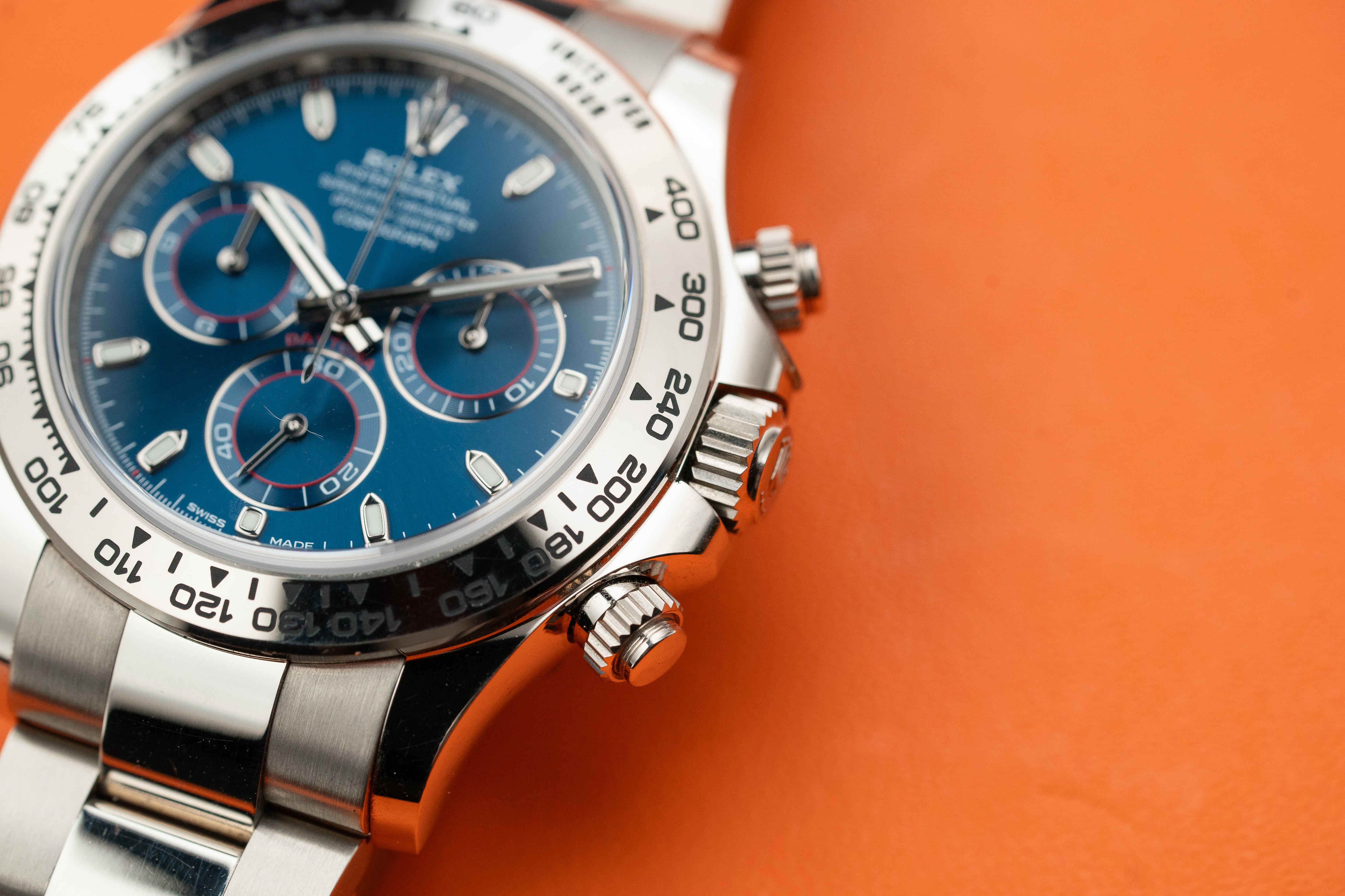 Rolex Daytona Cosmograph White Gold Blue Dial 40mm 116509 2020