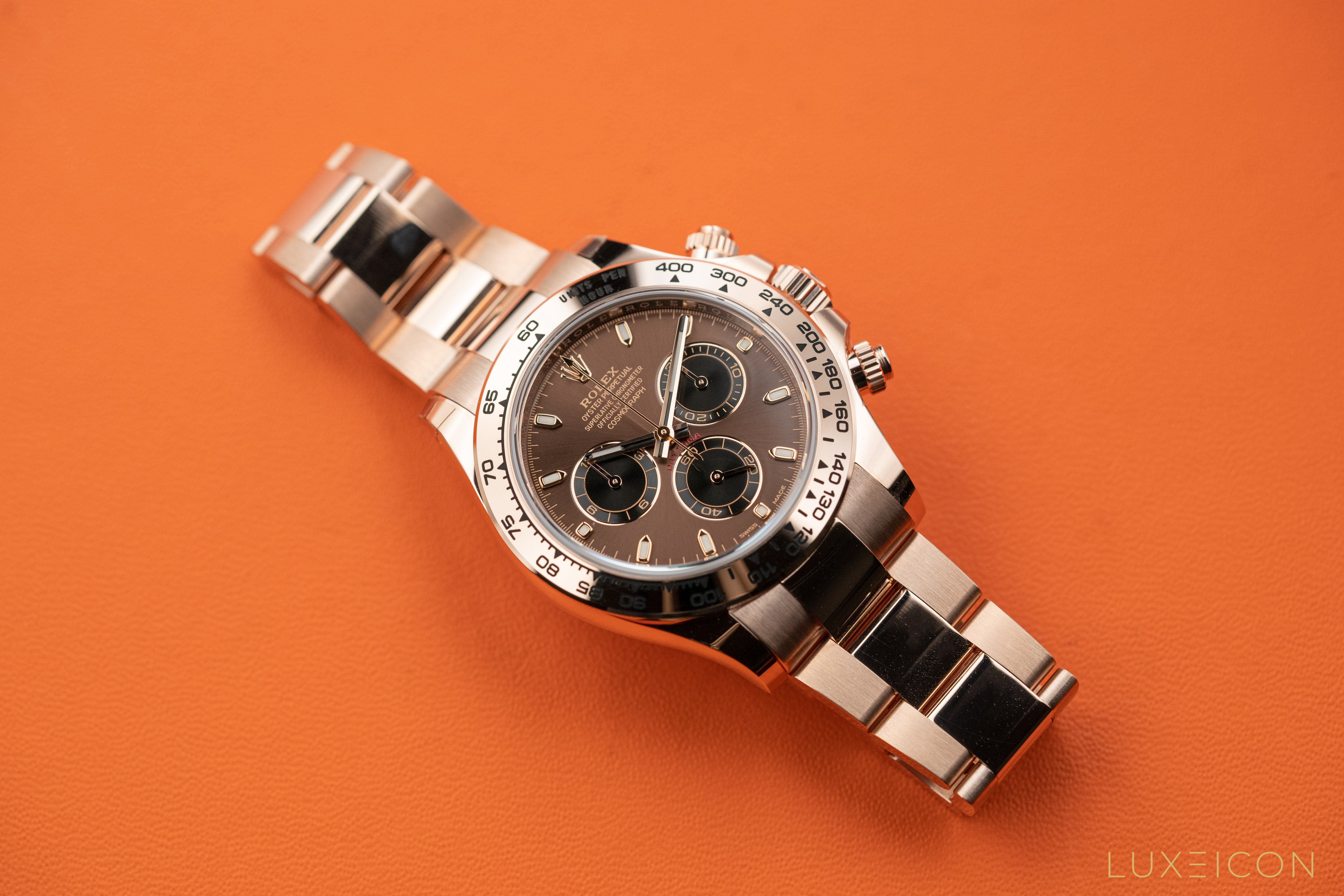 Rolex Cosmograph Daytona 116505 18k Everose Gold Chocolate Dial 40mm Discontiuned