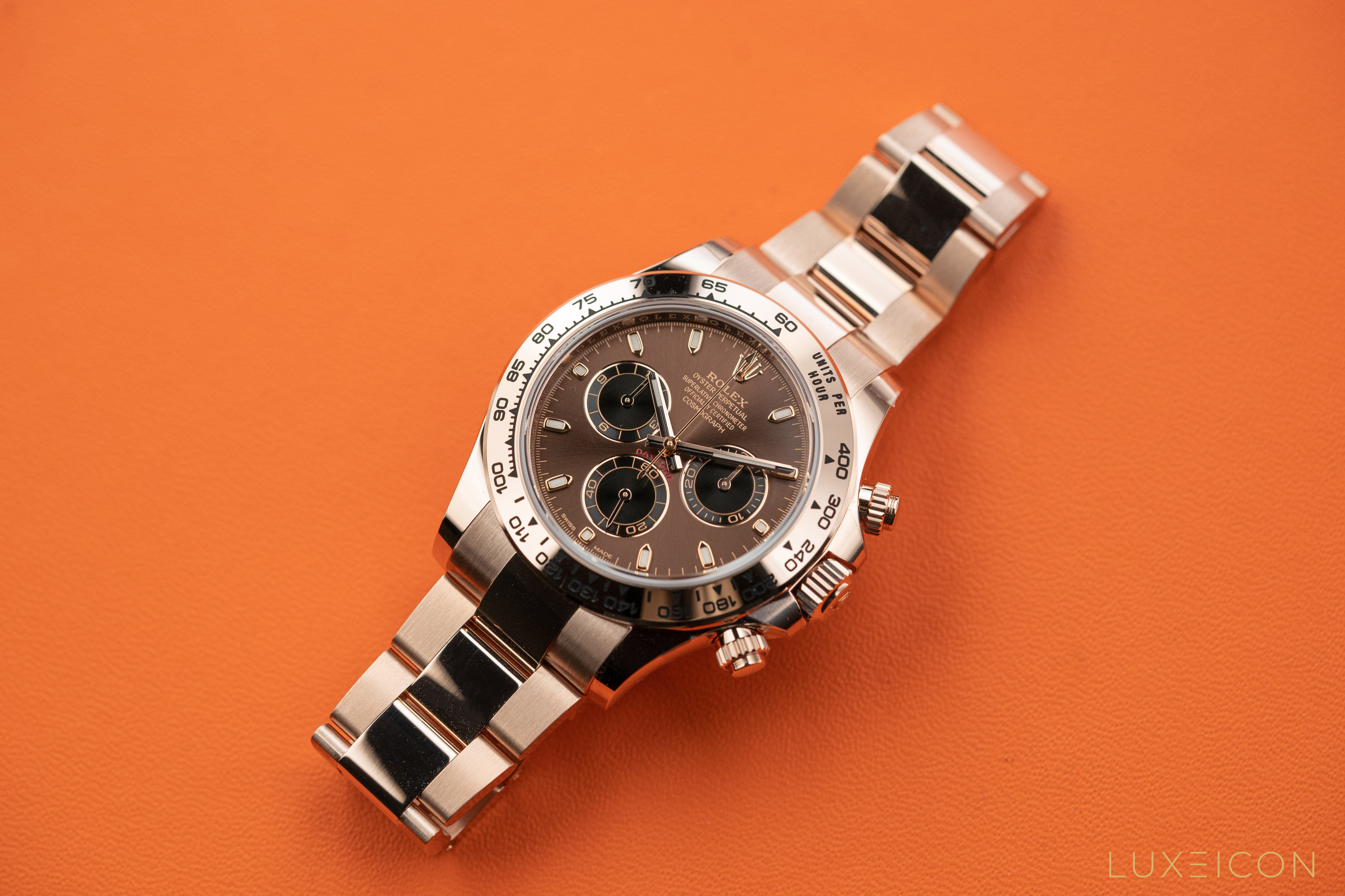 Rolex Cosmograph Daytona 116505 18k Everose Gold Chocolate Dial 40mm Discontiuned