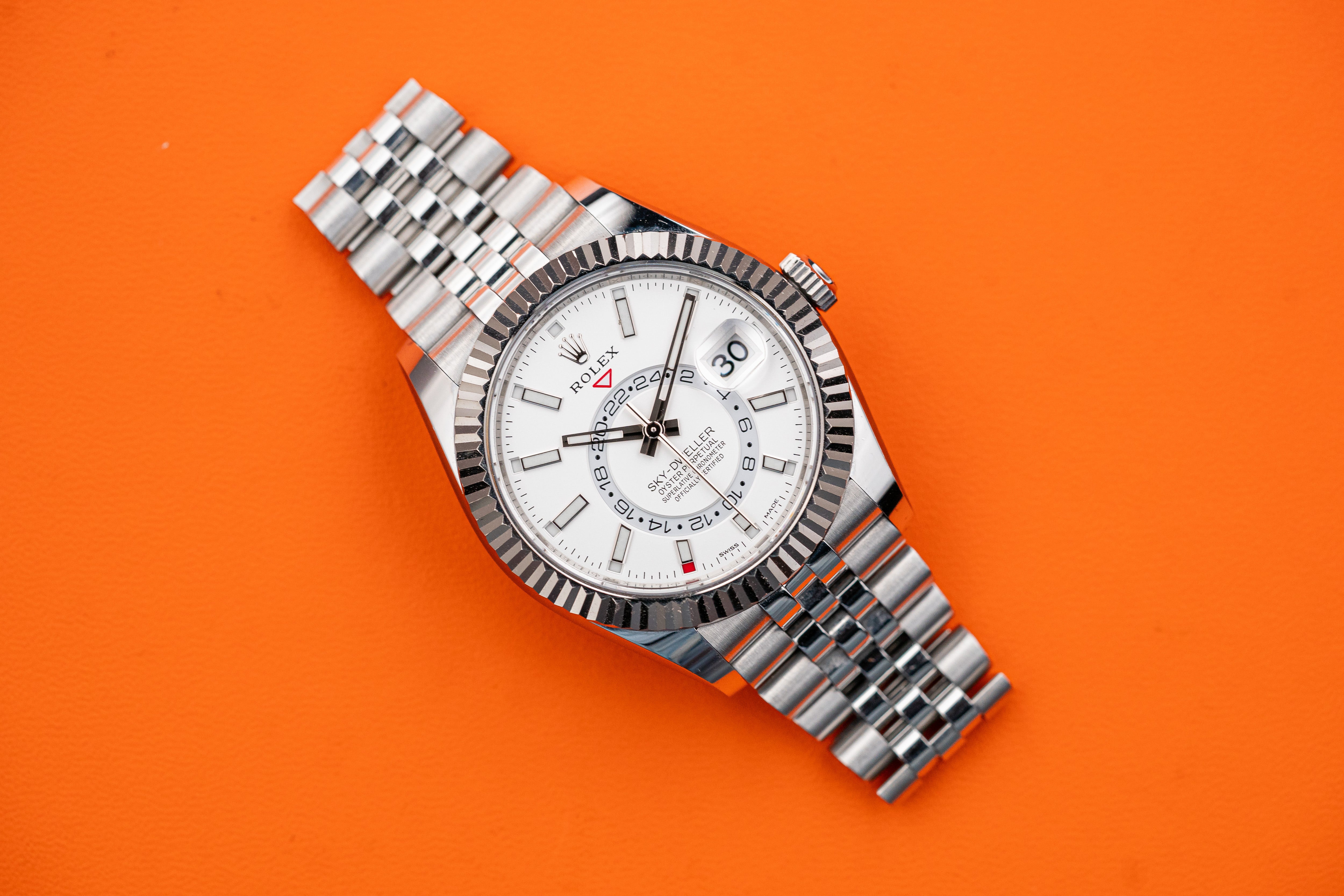 Rolex Sky-Dweller Stainless Steel 326934 42mm White Dial Jubilee