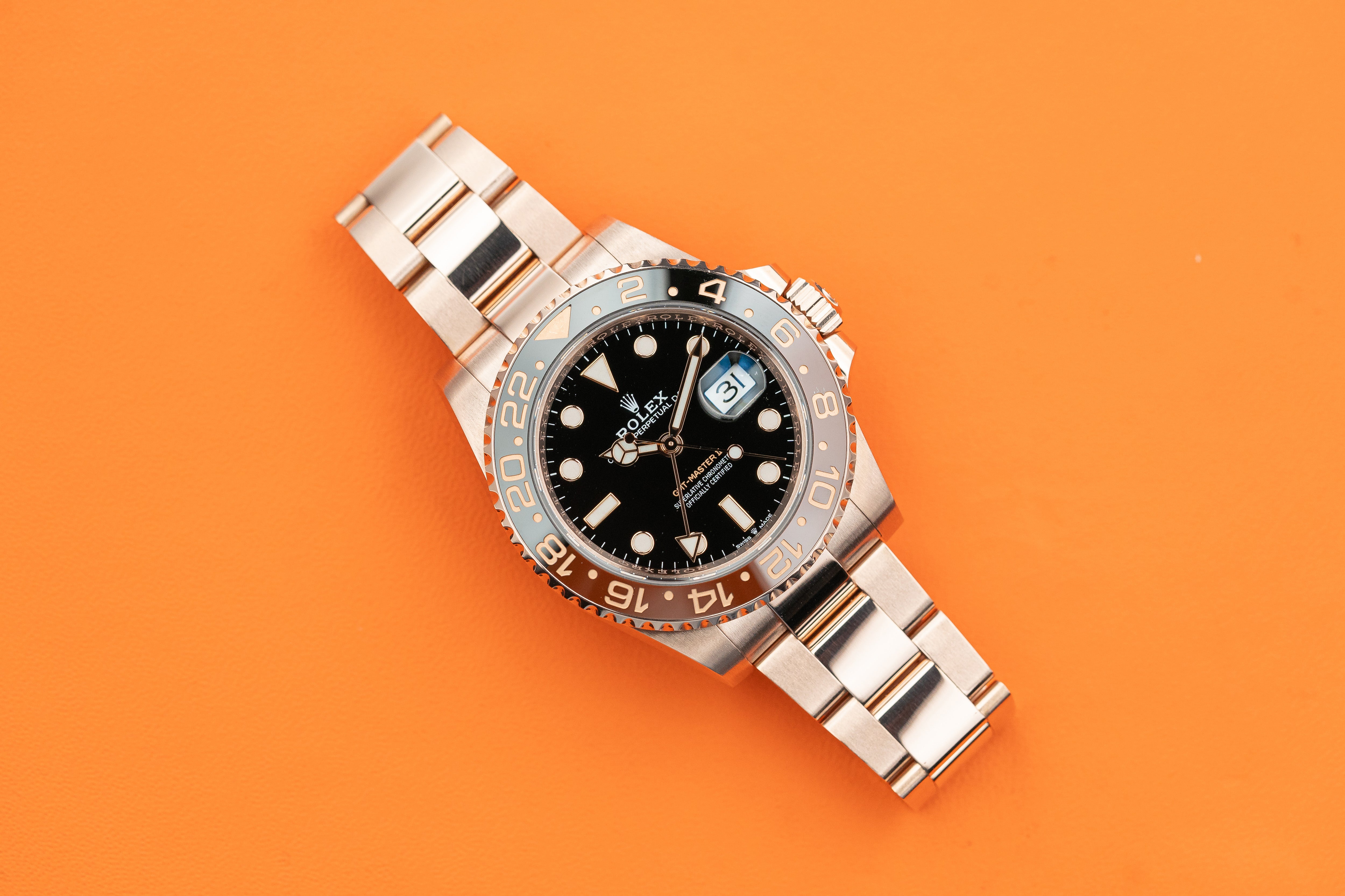 Rolex GMT-Master II Root-Beer 18k Rose Gold 40MM 126715CHNR