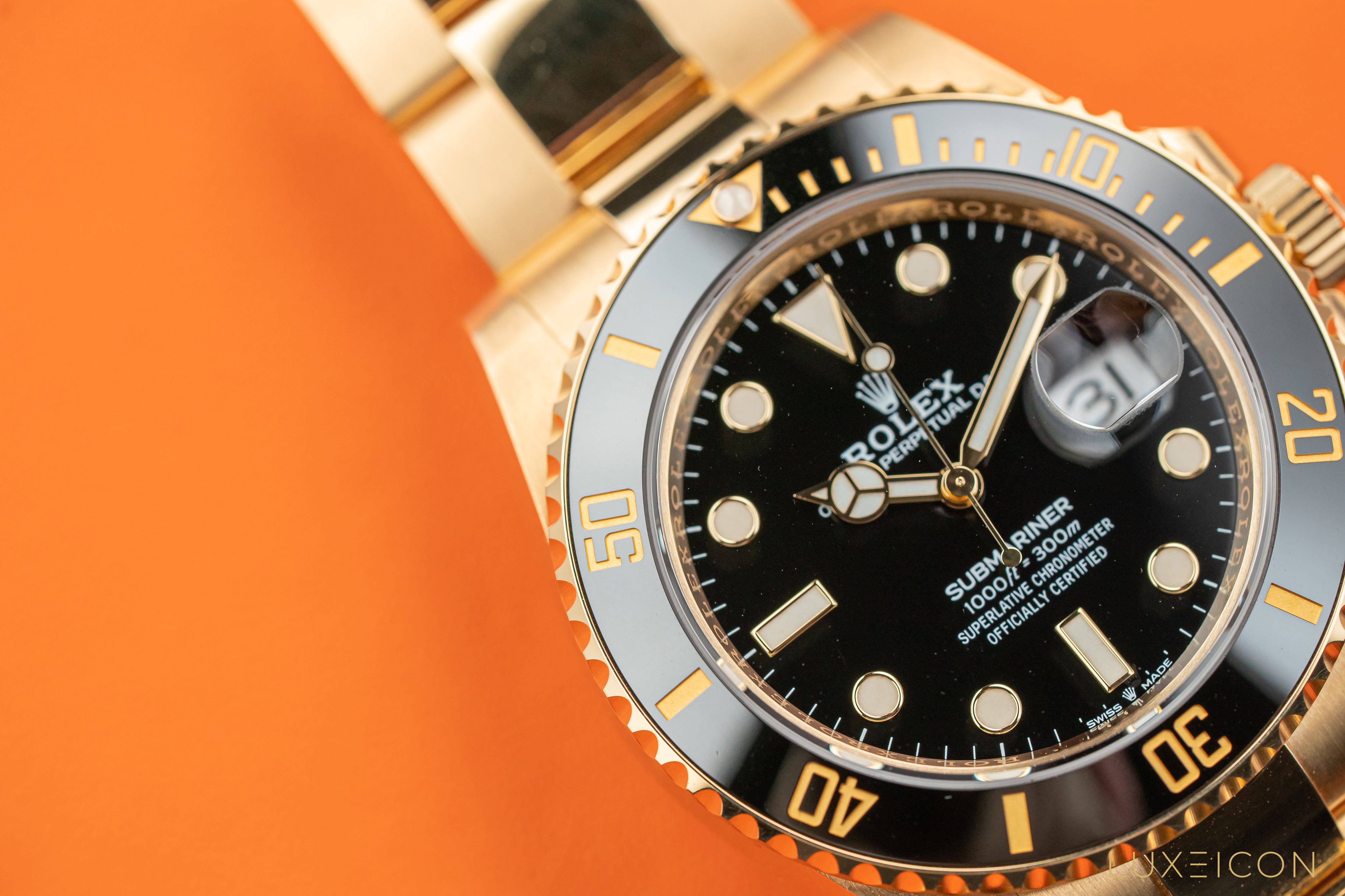 Rolex Submariner Date 41mm Black Dial Yellow Gold 126618LN