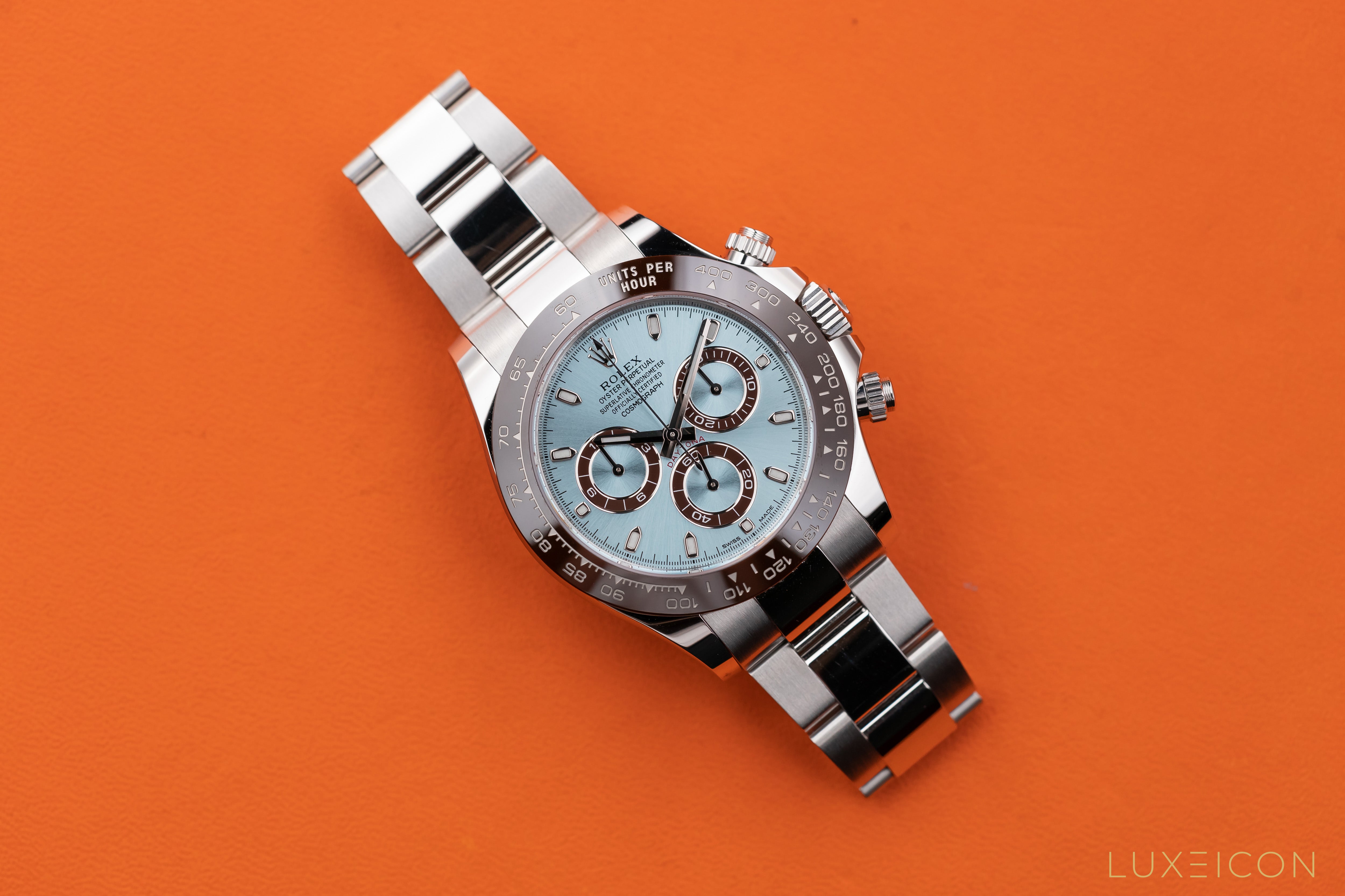 Rolex  Cosmograph Daytona Platinum 40mm Ice Blue Index Dial 2023 116506