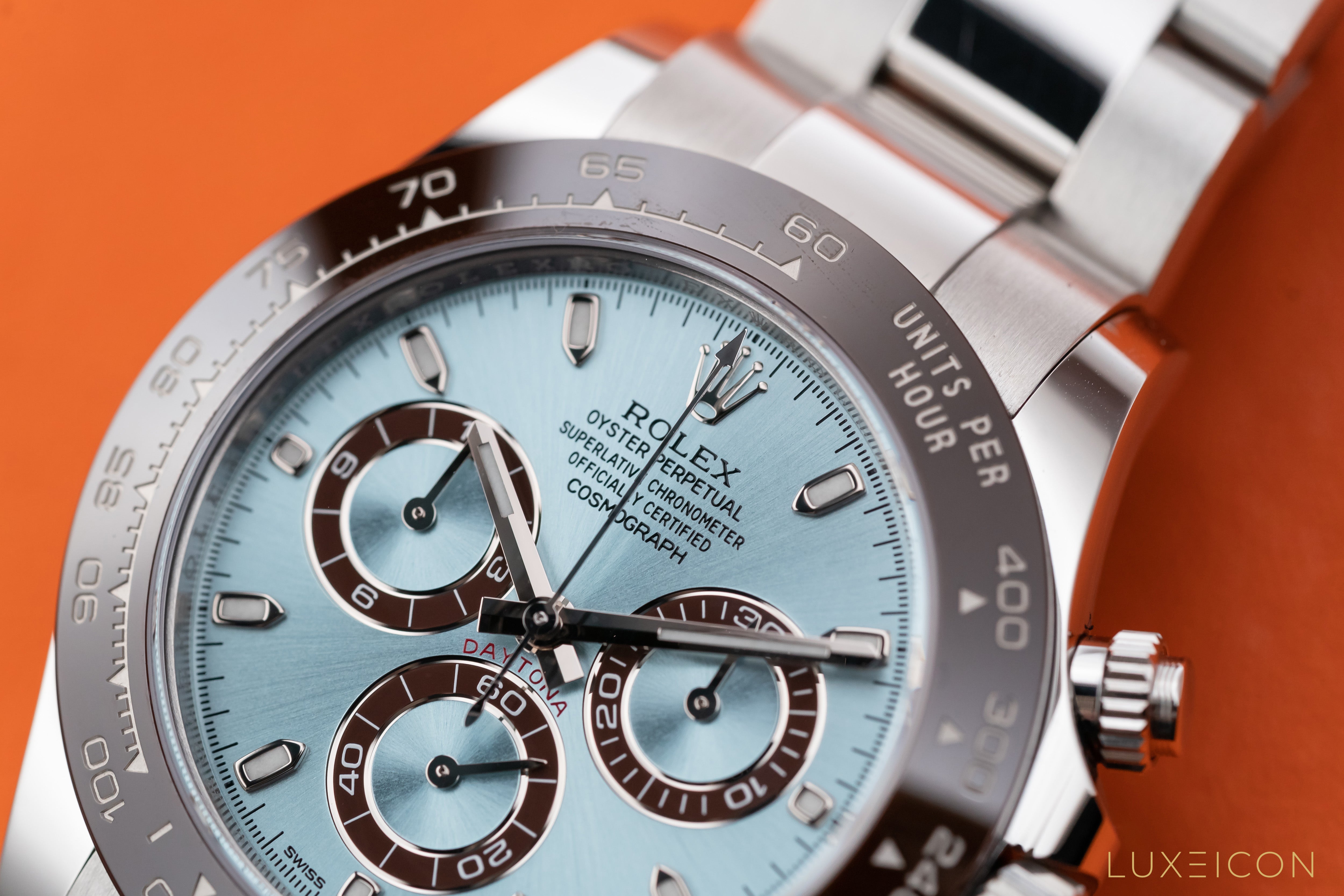 Rolex Cosmograph Daytona Platinum 40mm Ice Blue Index Dial 2023 116506