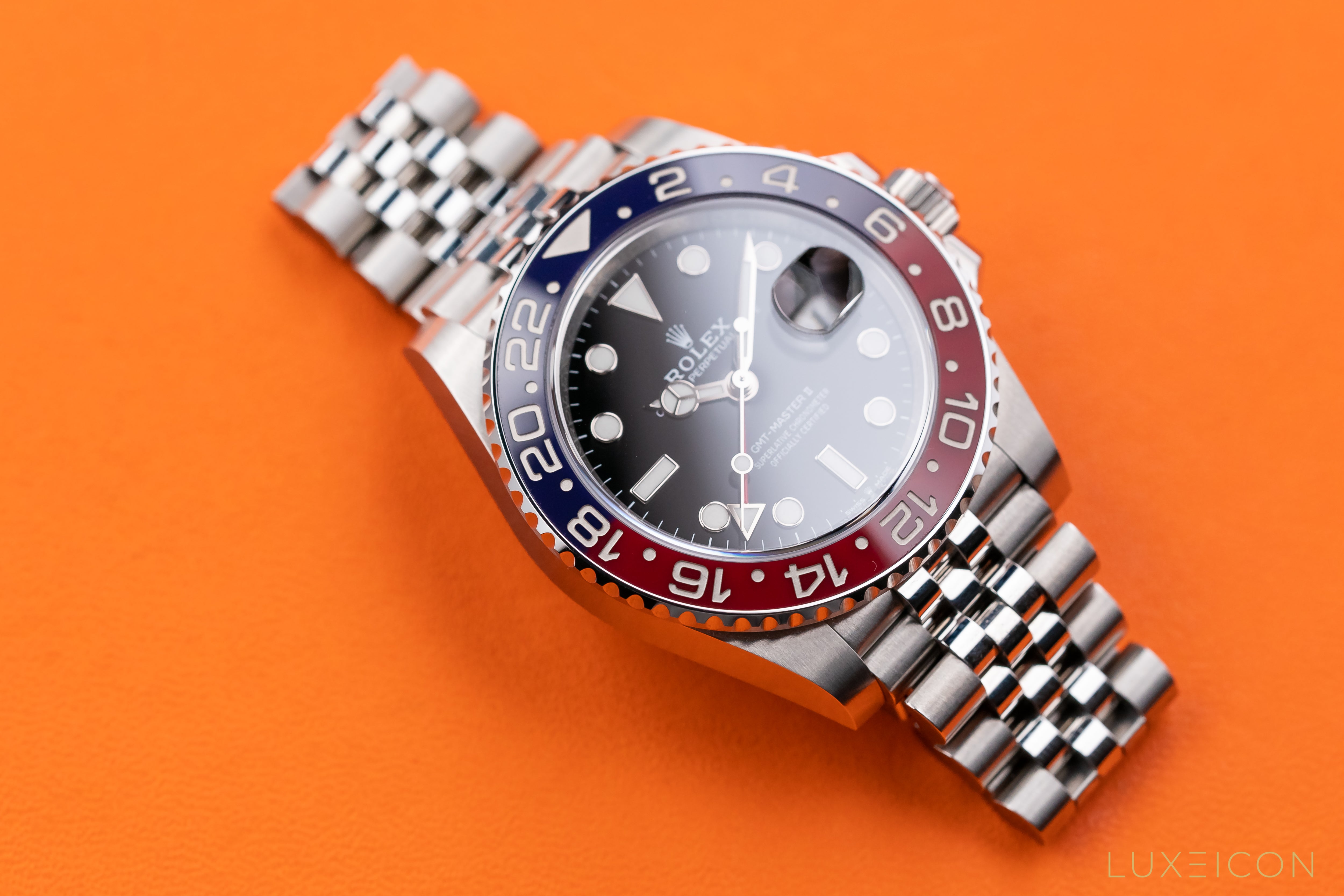 Rolex GMT-Master II Stainless Steel Pepsi Jubilee Bracelet 126710BLRO 2020