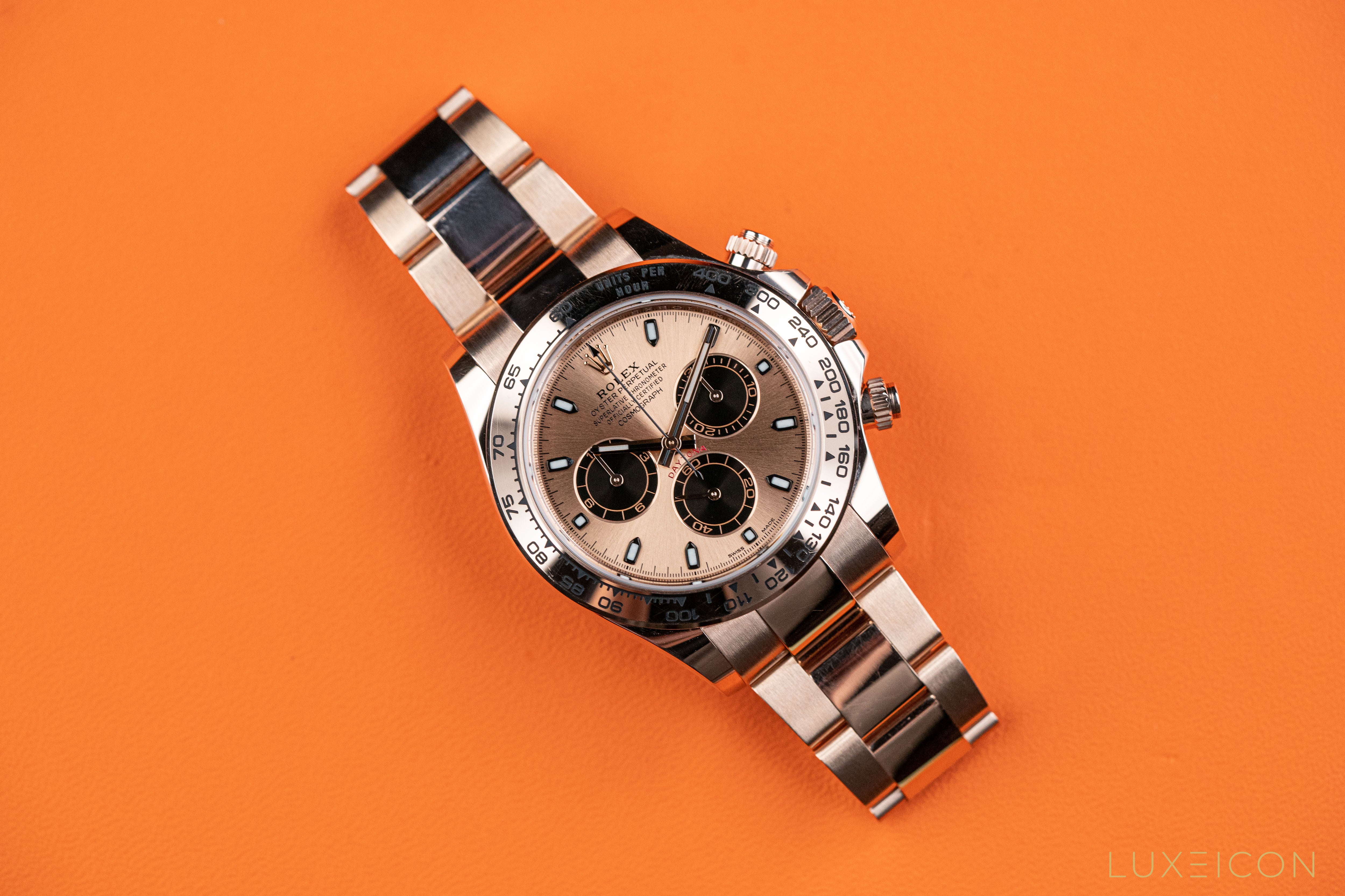 Rolex Daytona 40mm 18k Rose Gold Pink Index Cosmograph Black Sub 2022