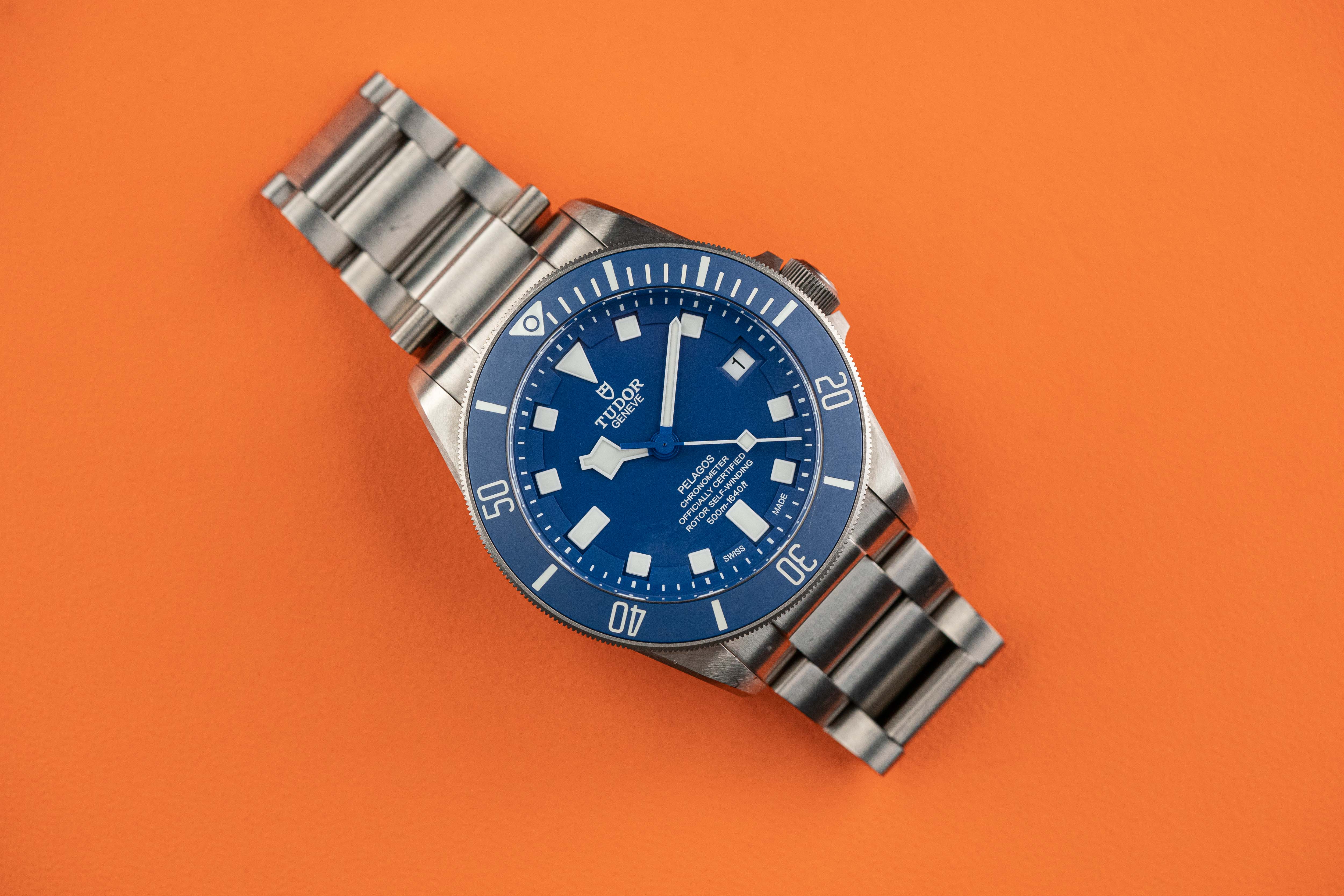 Tudor Pelagos 25600tb Blue Dial Titanium Box Papers 2017