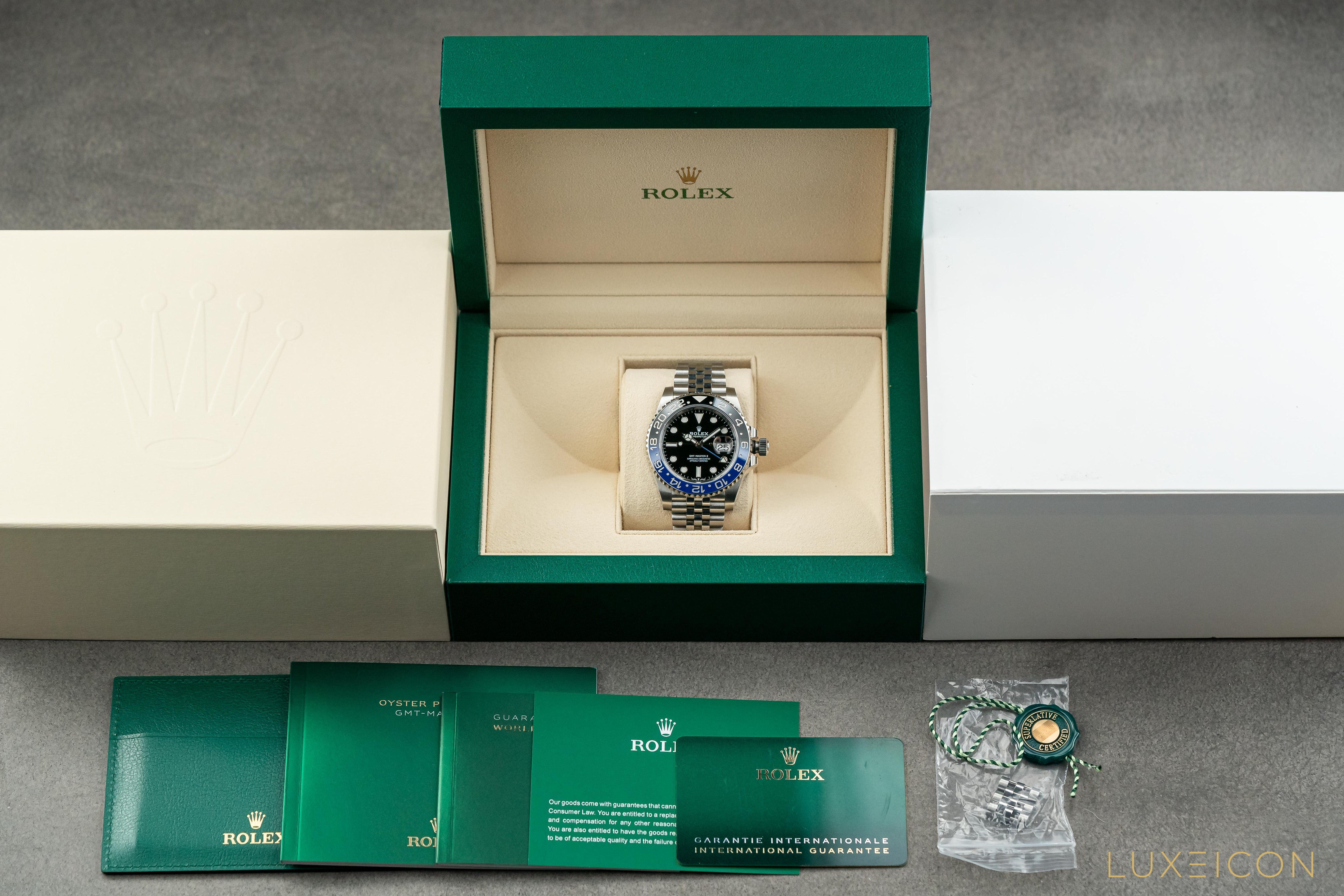 Rolex GMT-Master II 40mm Jubilee 126710BLNR Black Dial Batgirl 
