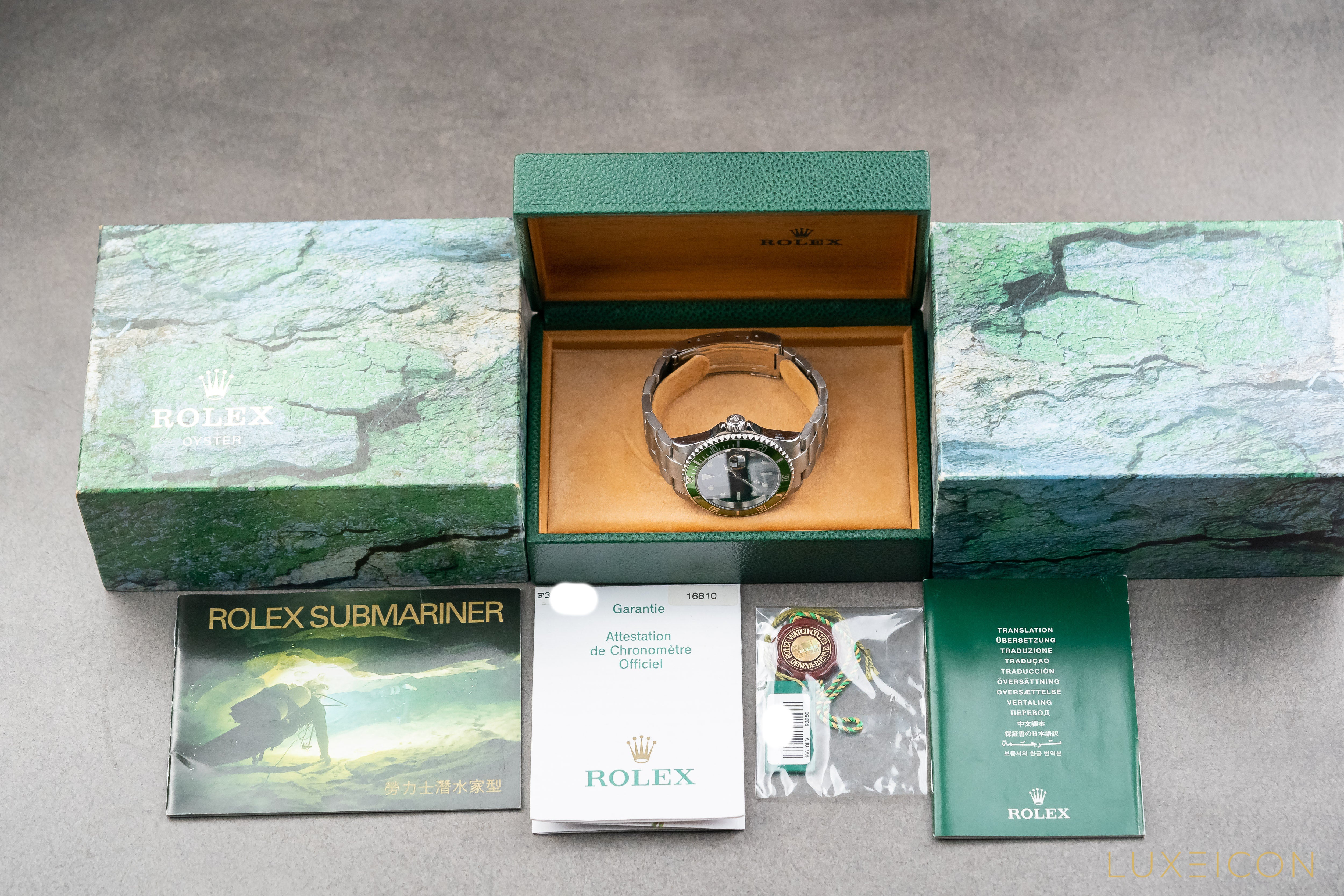 Rolex Submariner Date "Kermit" 50th Anniversary Edition "MK I" 'Flat 4' F Series Ref. 16610LV