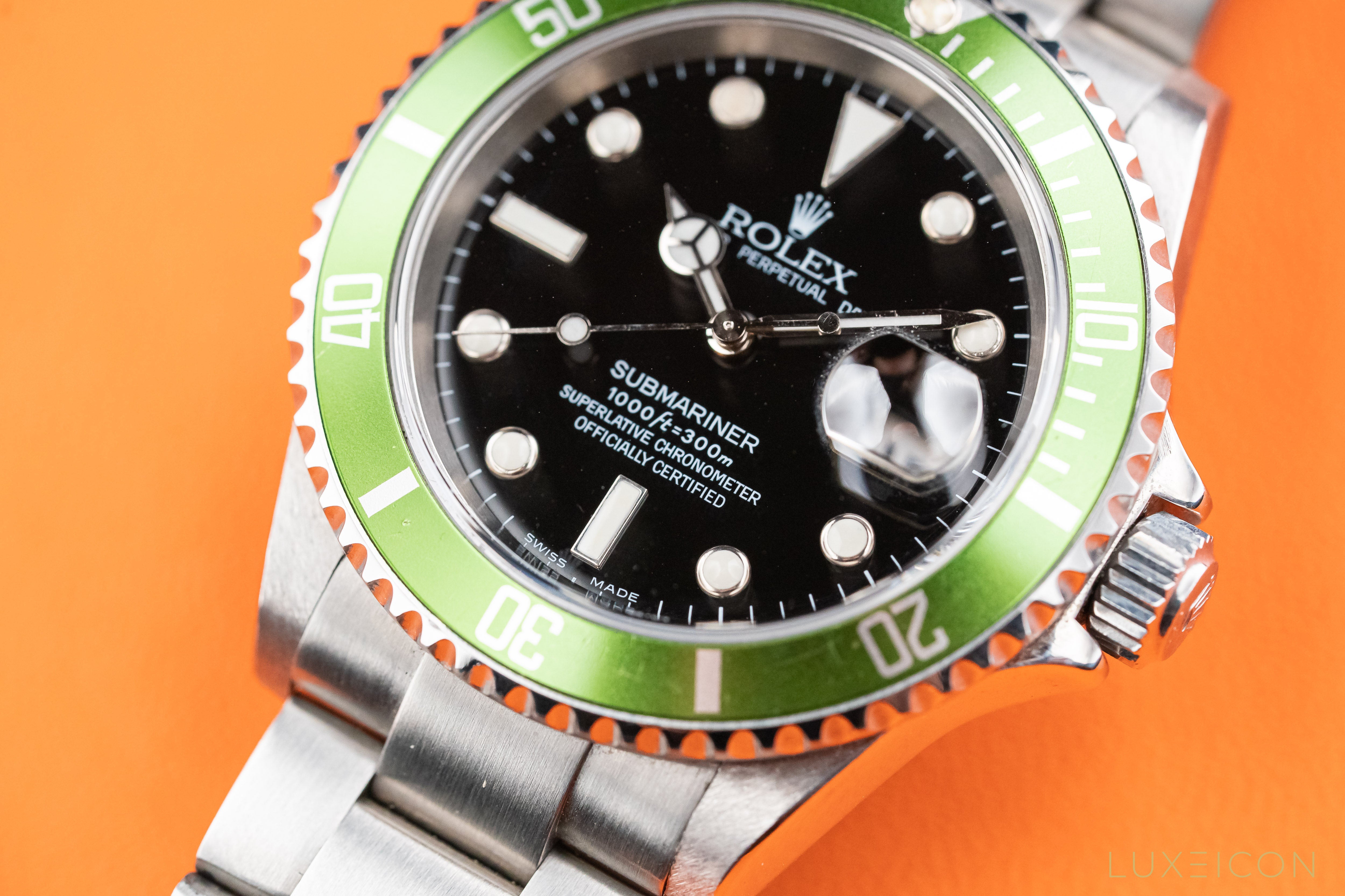 Rolex Submariner Date "Kermit" 50th Anniversary Edition "MK I" 'Flat 4' F Series Ref. 16610LV