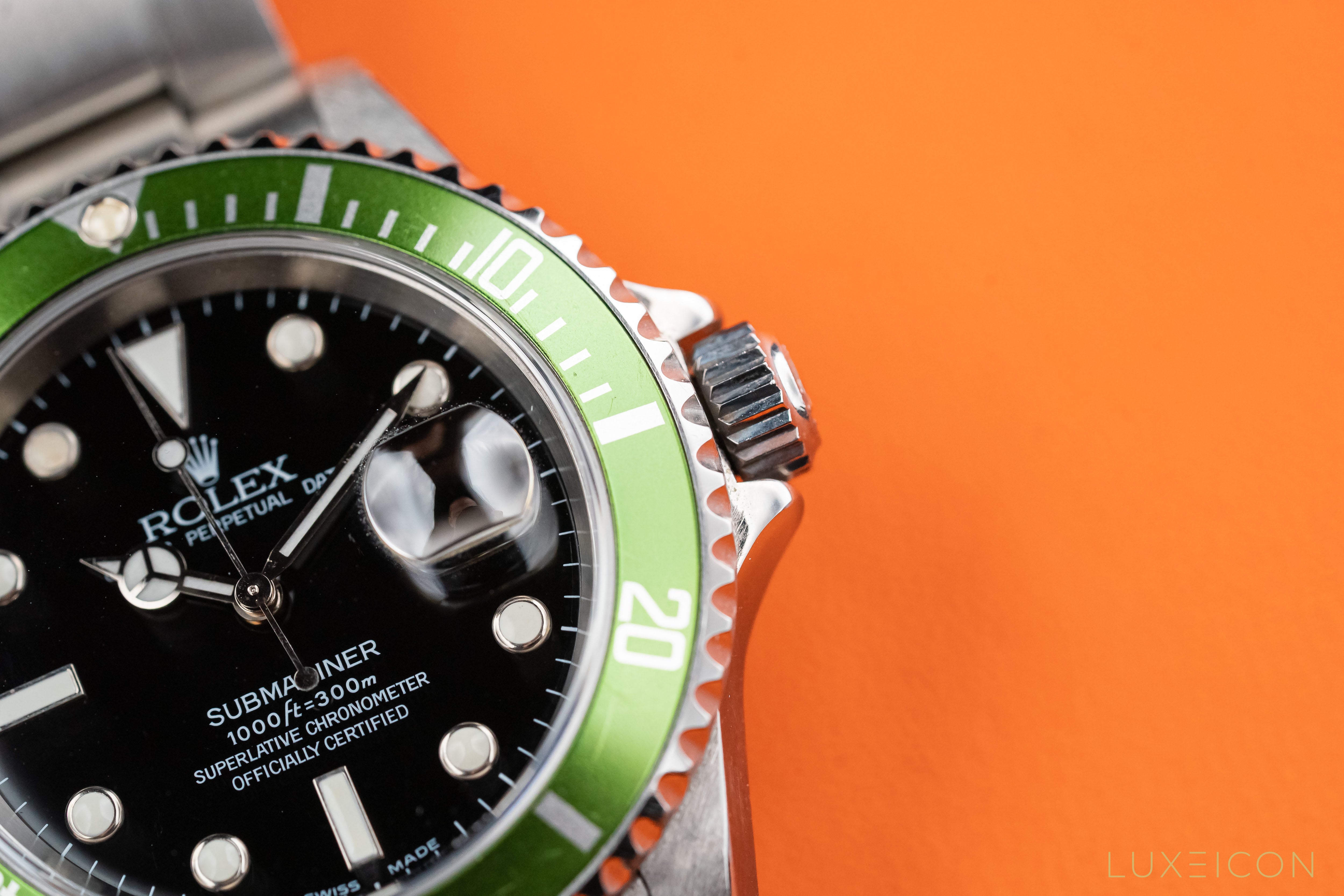 Rolex Submariner Date "Kermit" 50th Anniversary Edition "MK I" 'Flat 4' F Series Ref. 16610LV