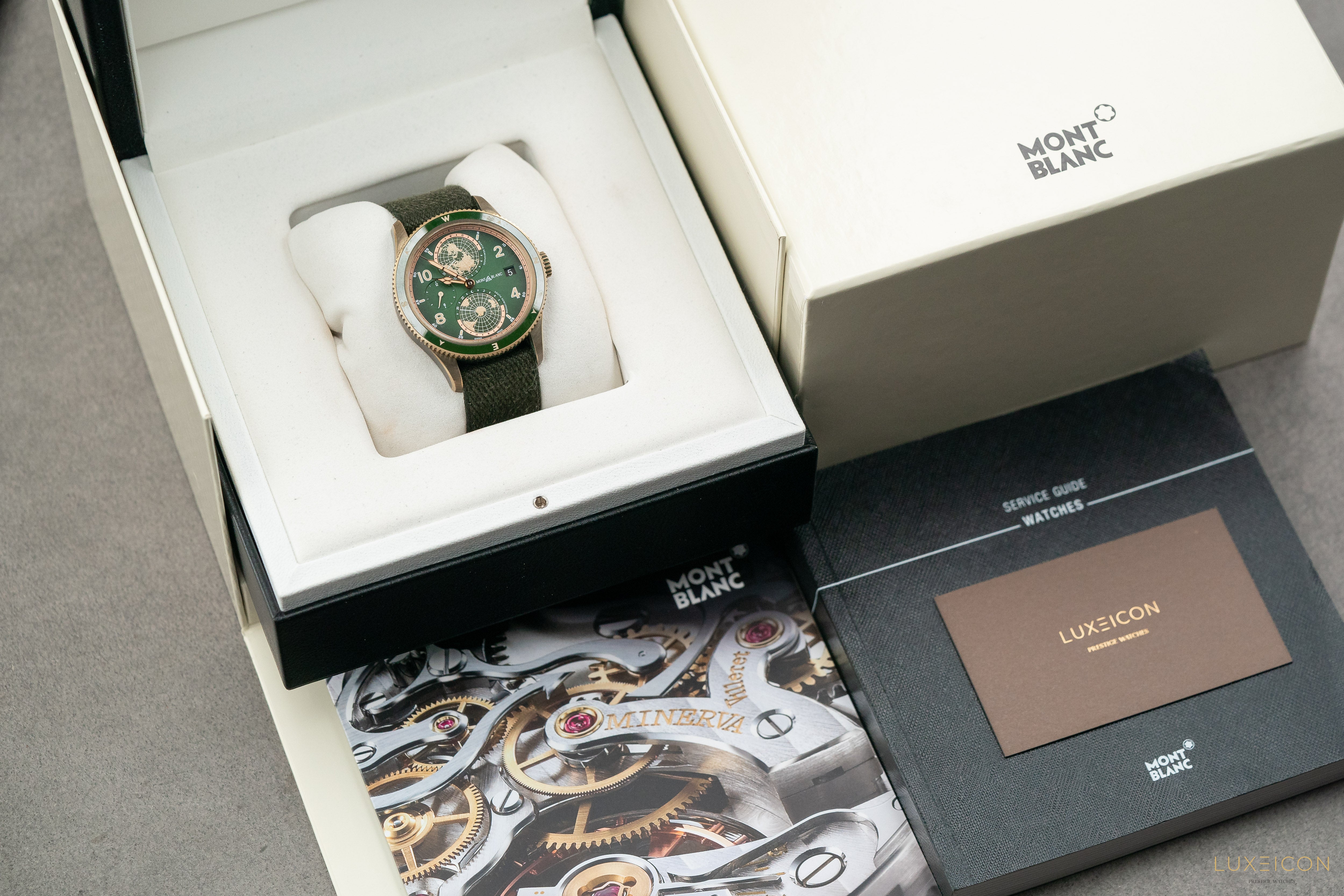 Montblanc 1858 Geosphere Limited Edition Bronze Green 42mm - MB119909