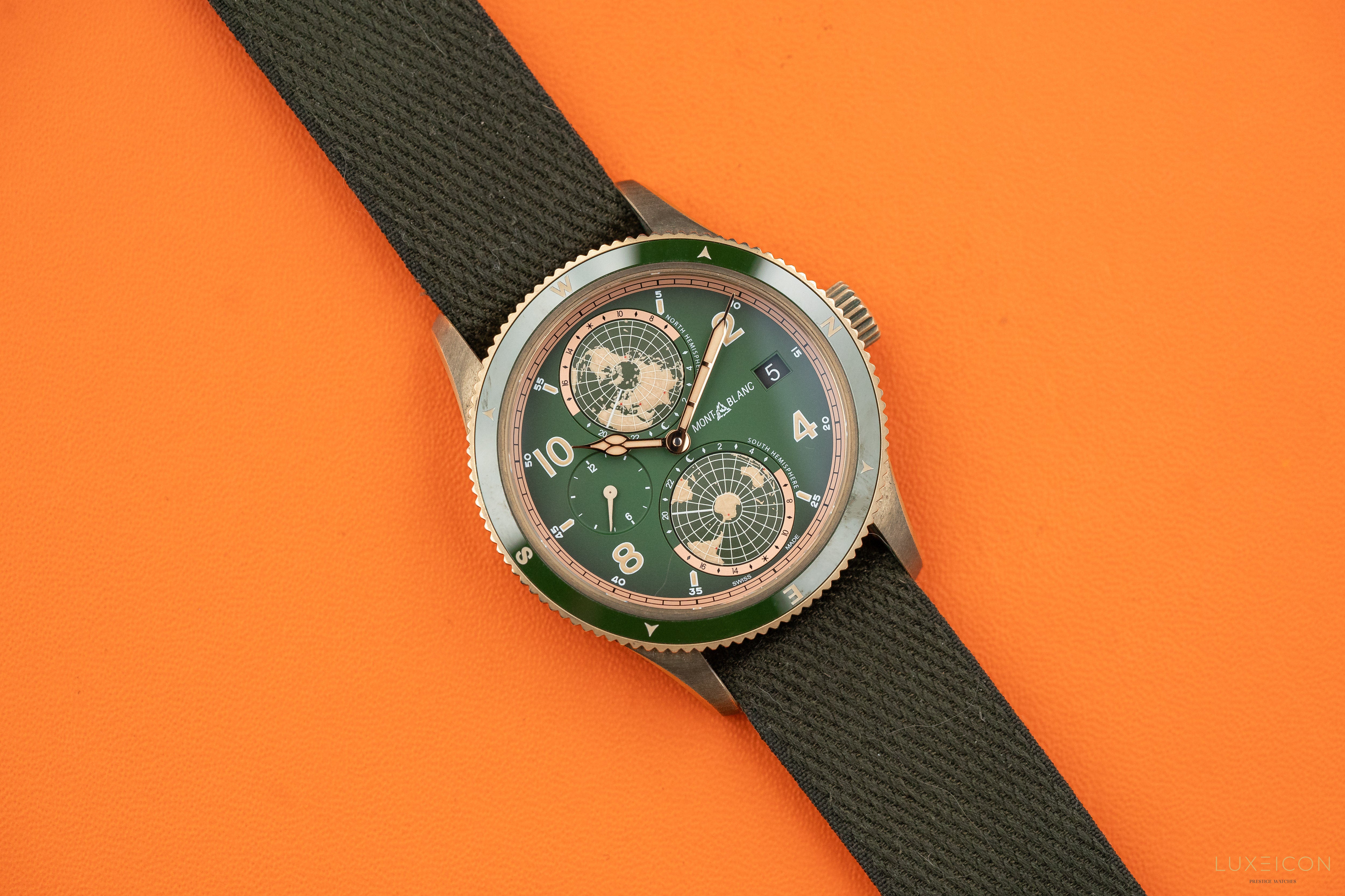 Montblanc 1858 Geosphere Limited Edition Bronze Green 42mm - MB119909