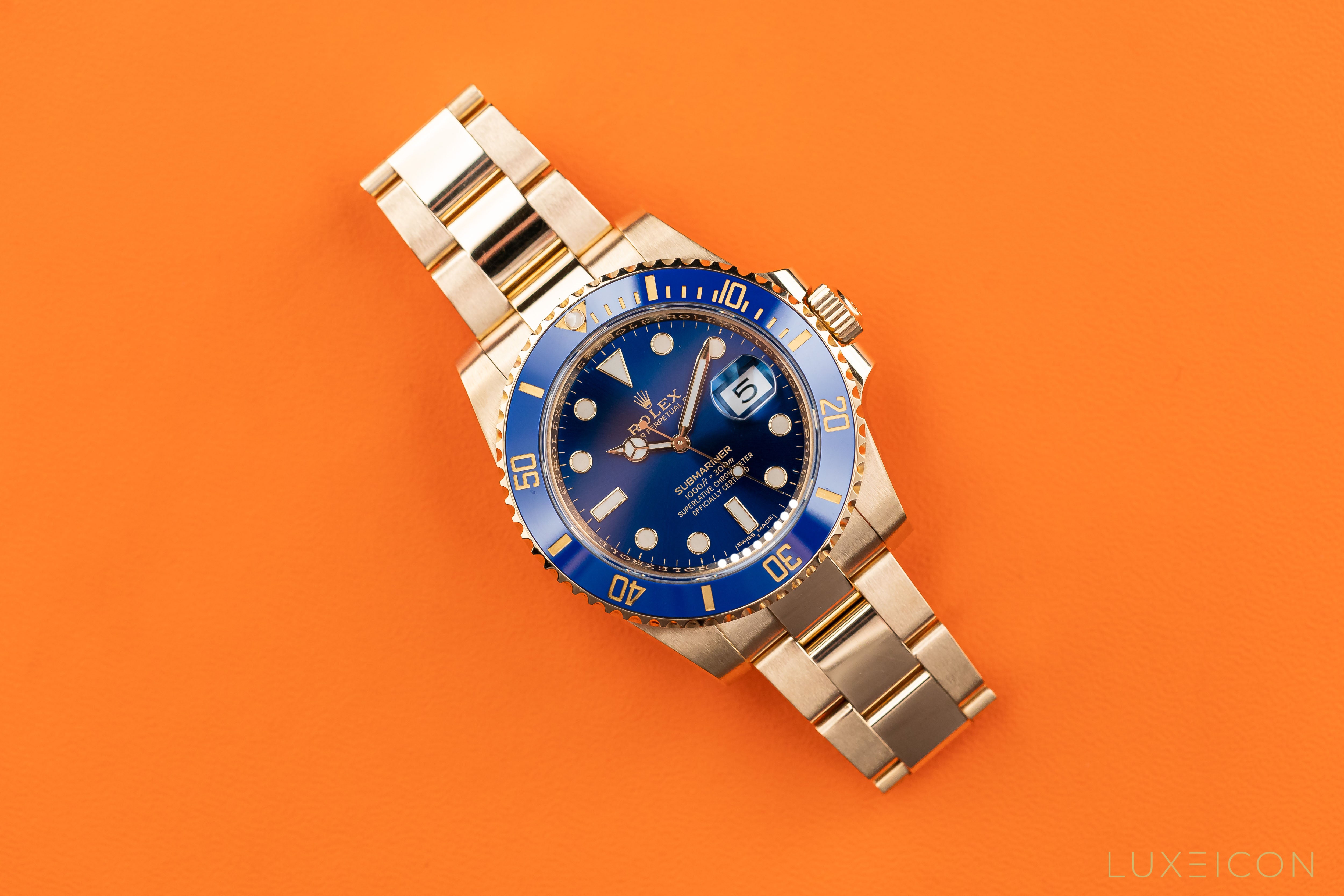 Rolex Submariner Date 40mm Yellow Gold Blue Dial 116618LB