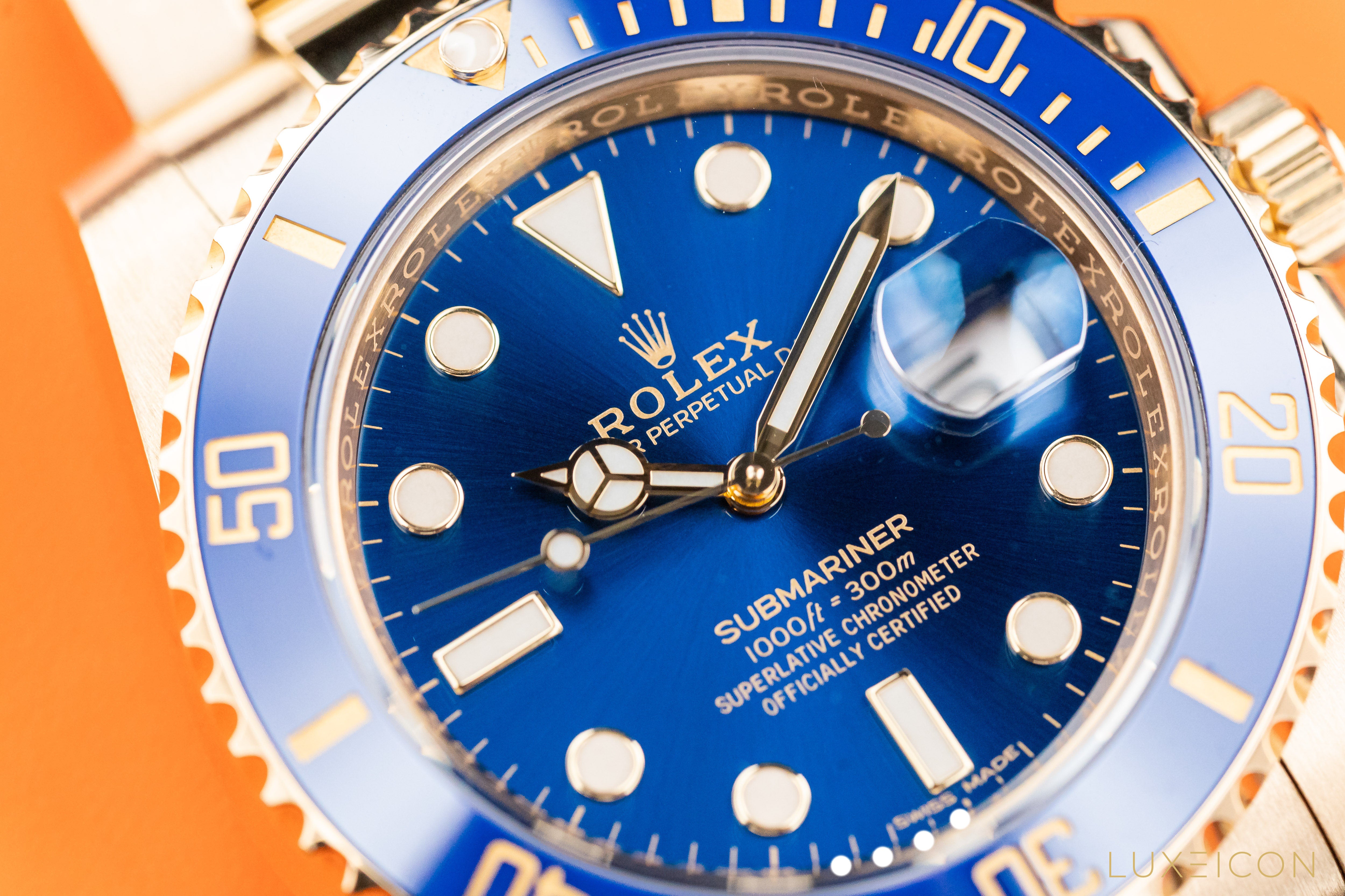 Rolex Submariner Date 40mm Yellow Gold Blue Dial 116618LB