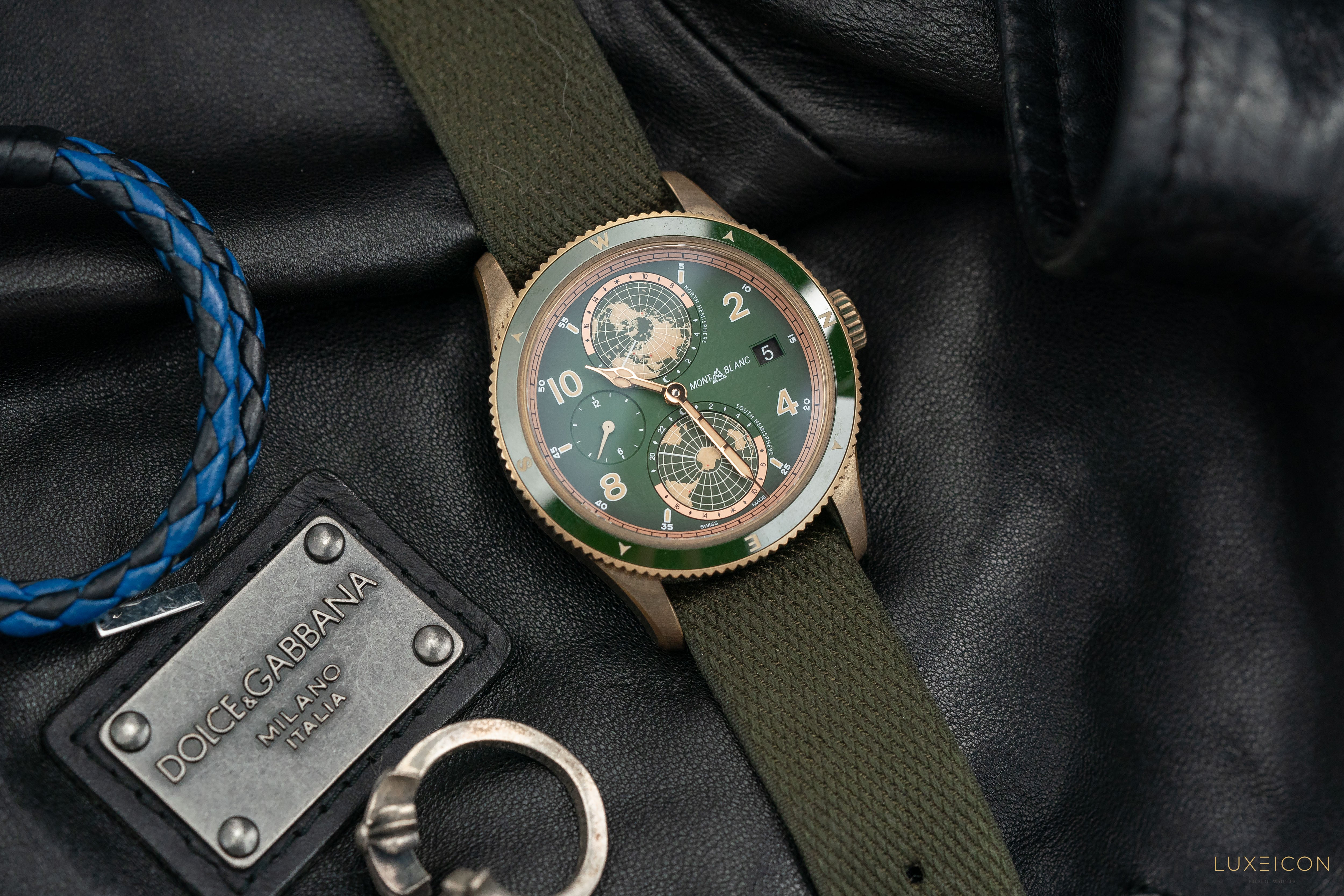 Montblanc 1858 Geosphere Limited Edition Bronze Green 42mm - MB119909