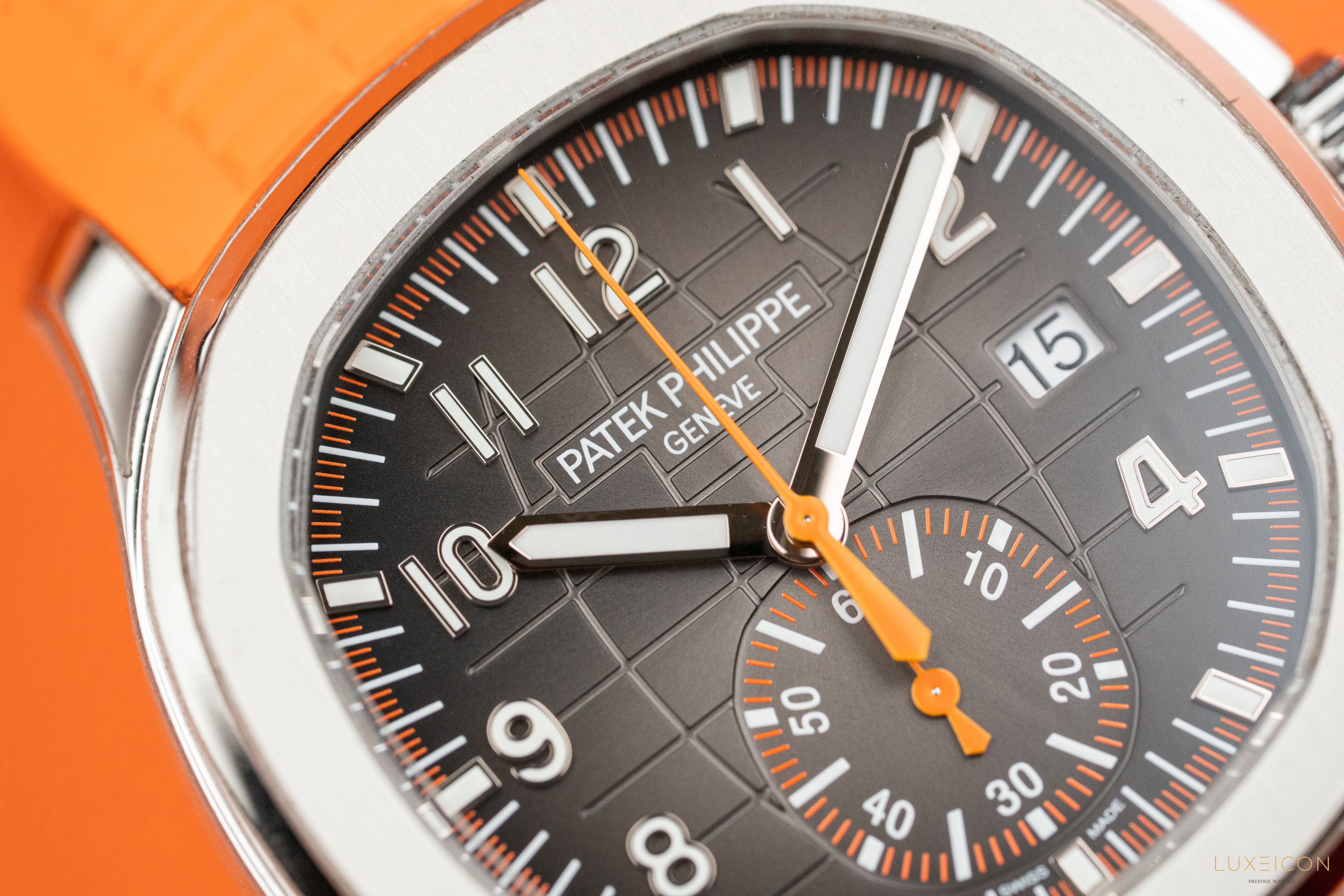 Patek Philippe Aquanaut 5968A-001 Chronograph 42mm Stainless Steel Orange hand 2021