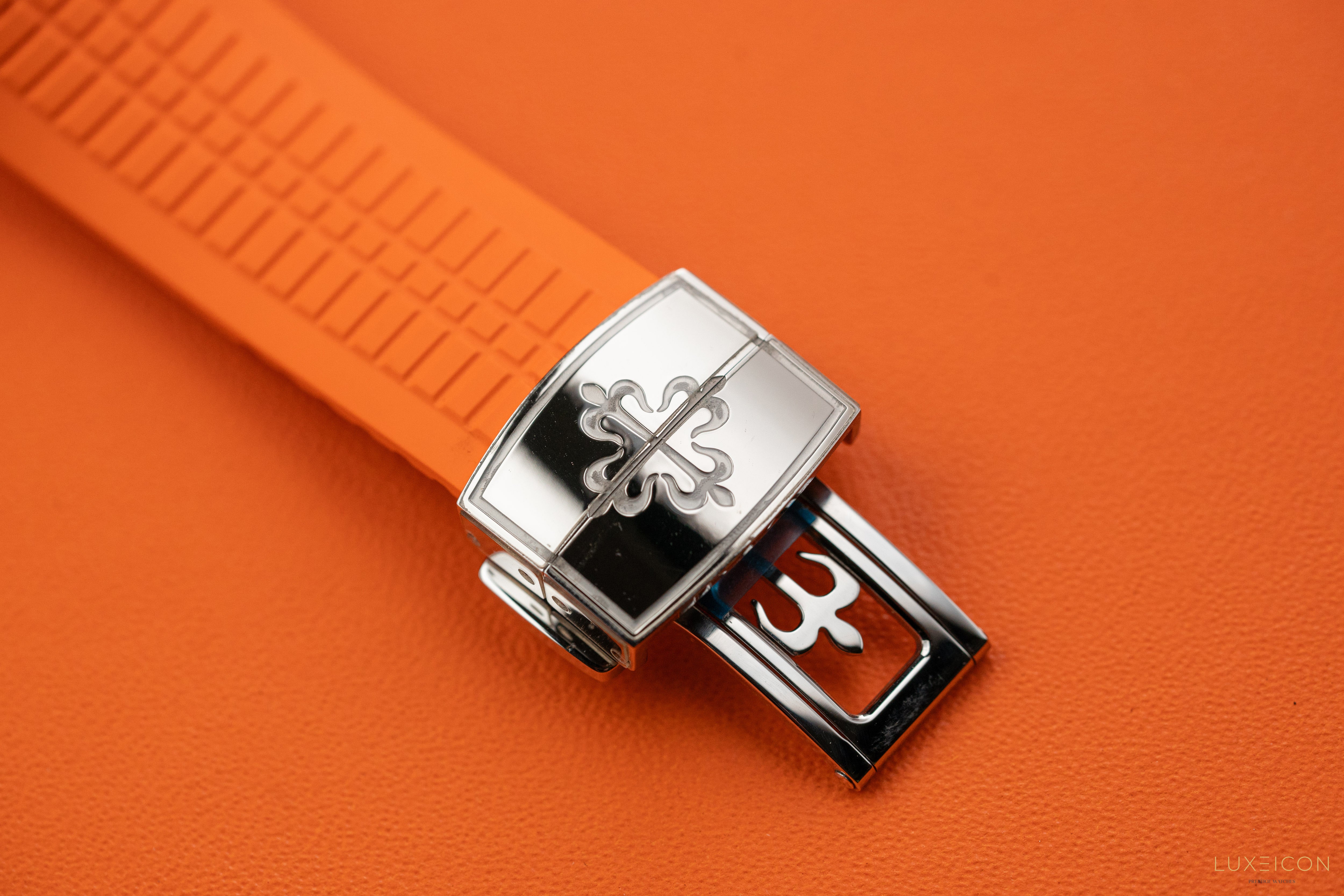 Patek Philippe Aquanaut 5968A-001 Chronograph 42mm Stainless Steel Orange hand 2021