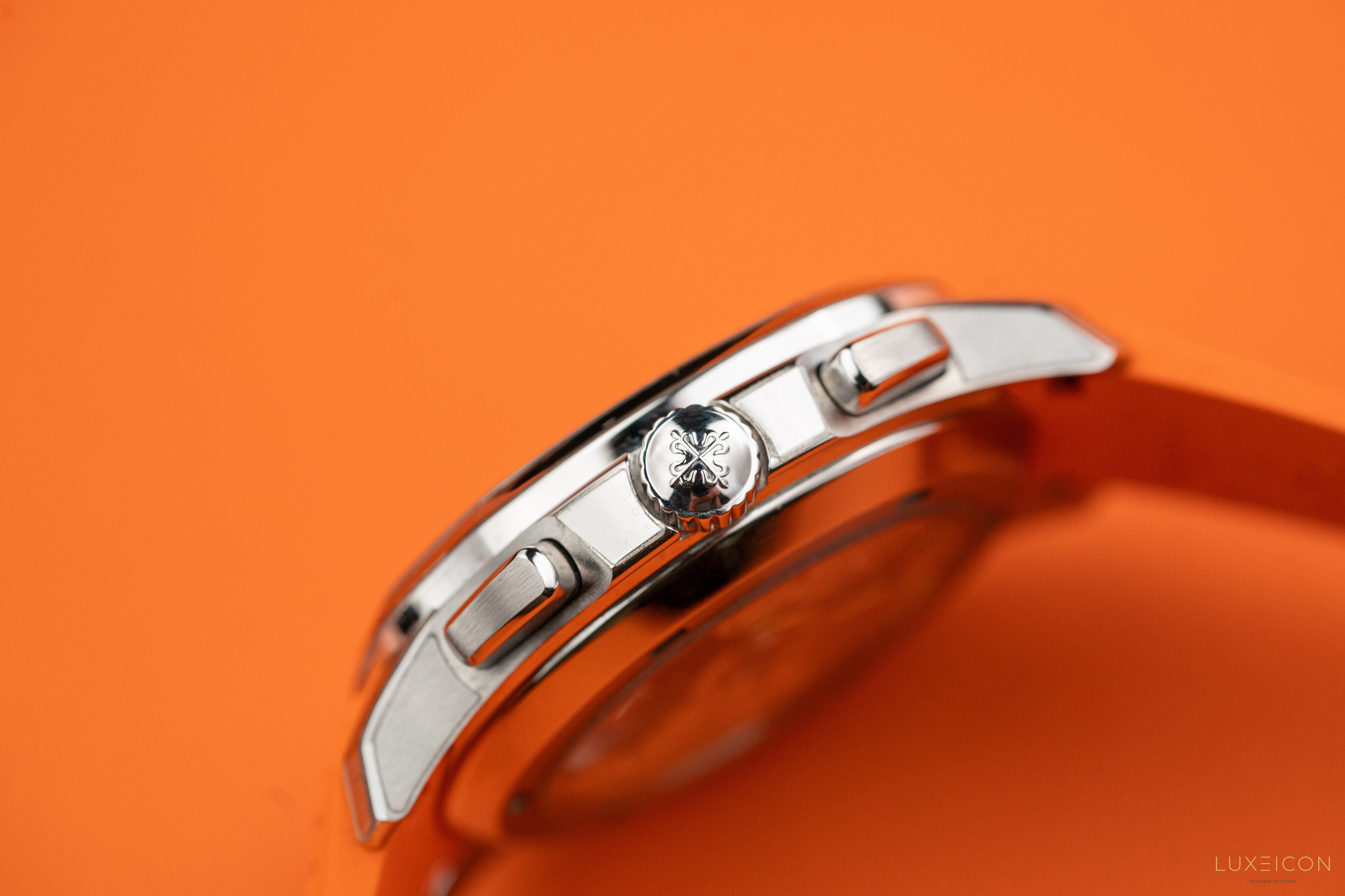 Patek Philippe Aquanaut 5968A-001 Chronograph 42mm Stainless Steel Orange hand 2021