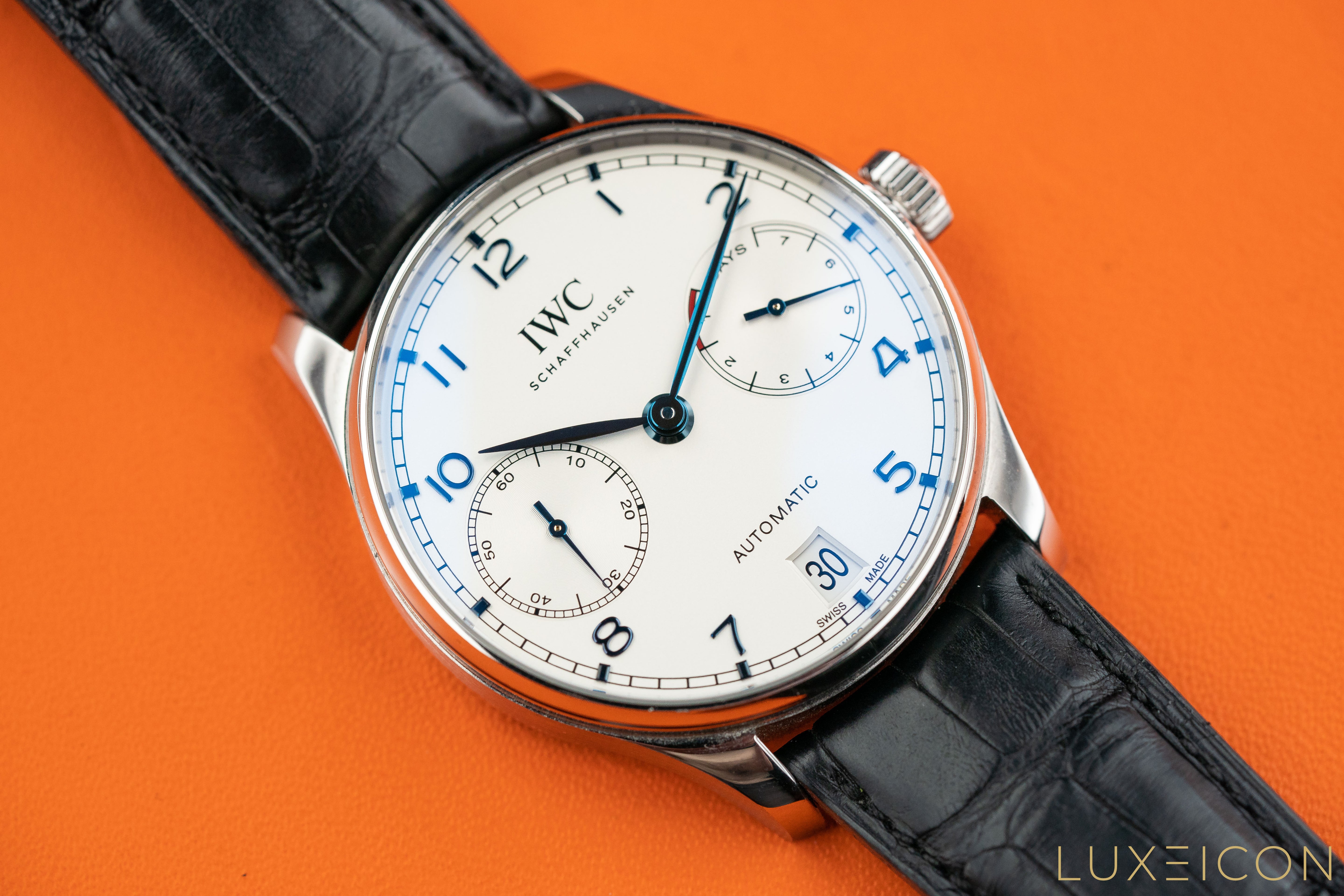 IWC Portuguese Automatic Portugieser 7 Day IW500705 Silver Dial 42mm