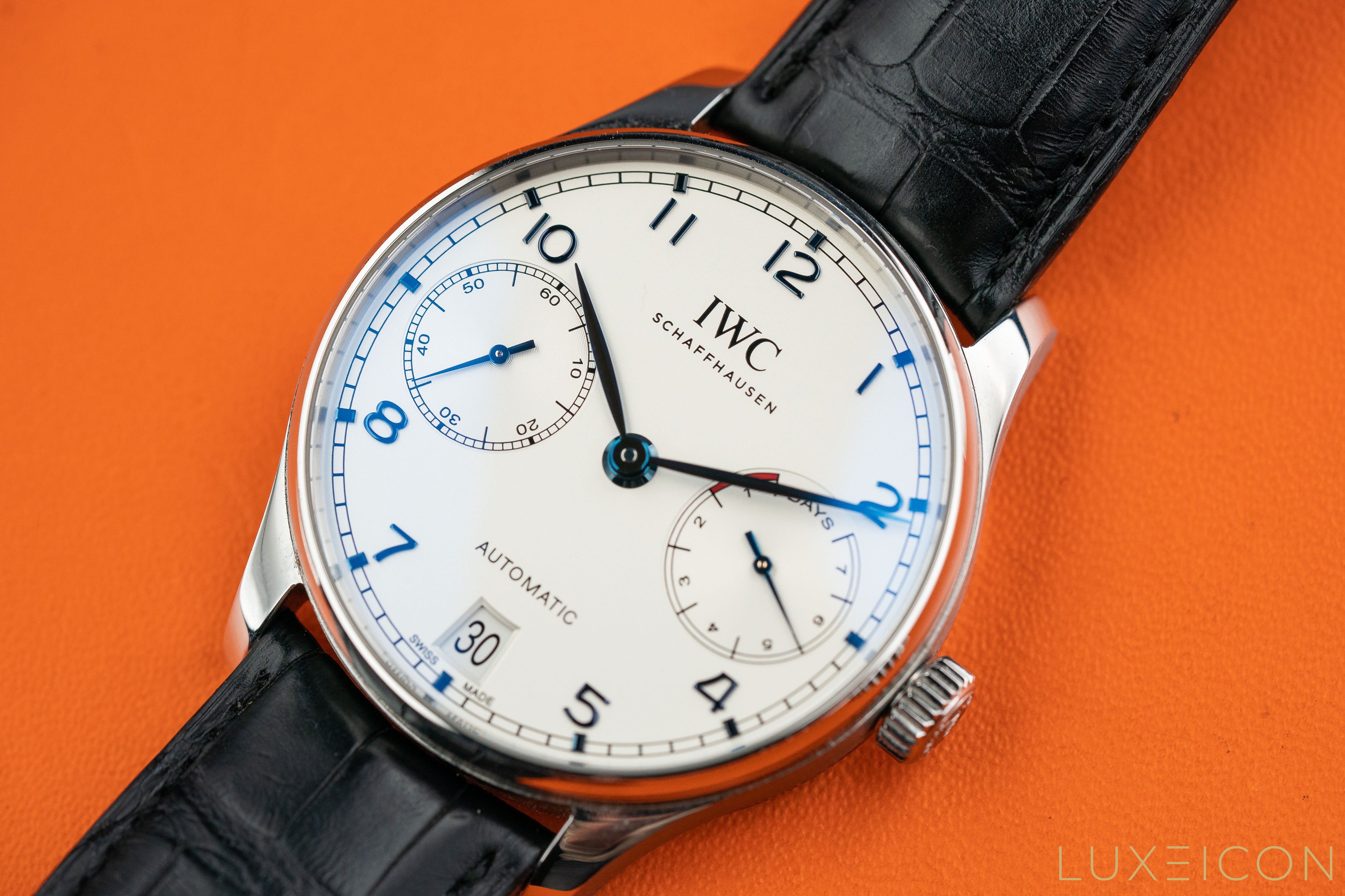 IWC Portuguese Automatic Portugieser 7 Day IW500705 Silver Dial 42mm