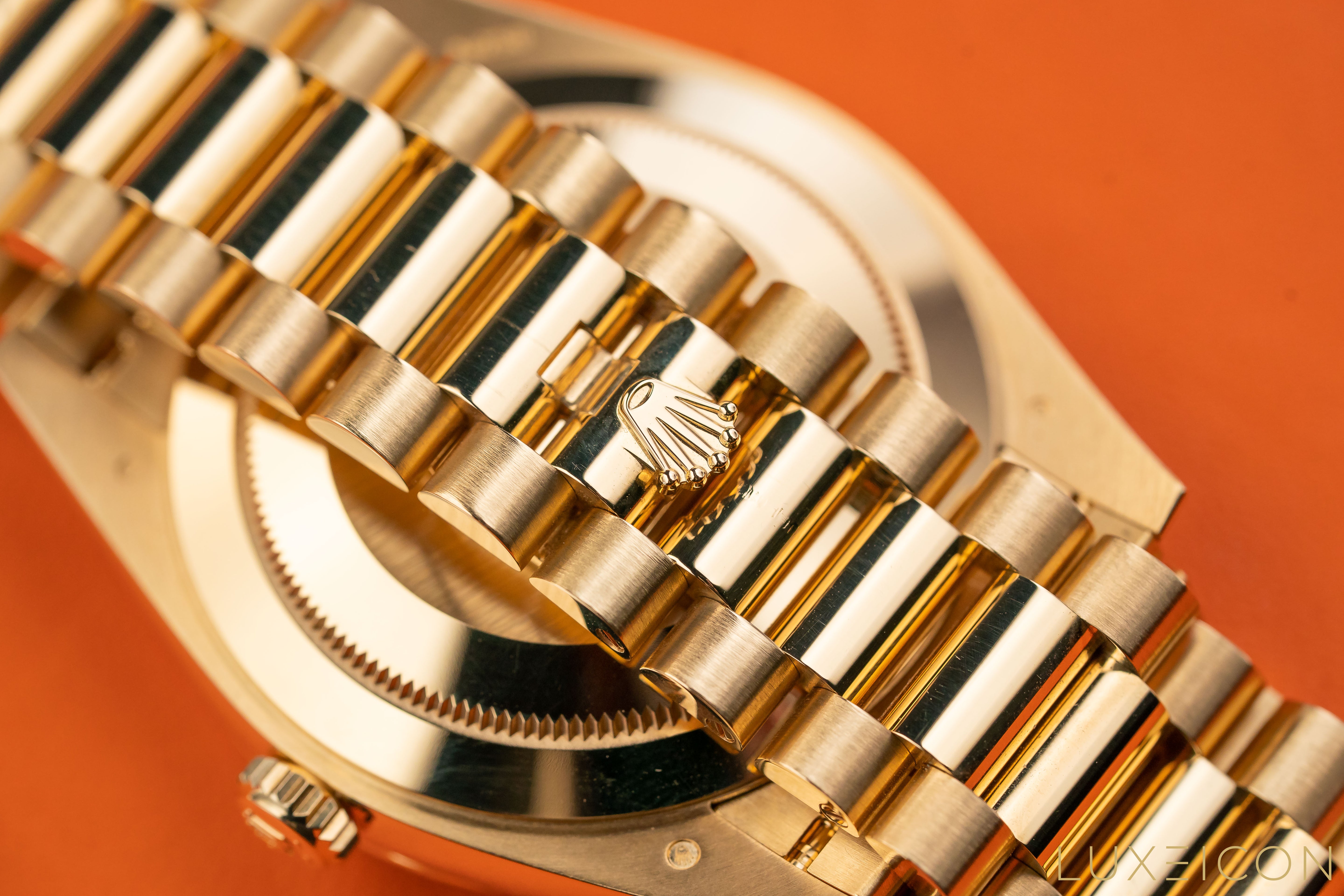 Rolex Day-Date Yellow Gold 40mm Black ONYX Baguette Dial 228238 2025