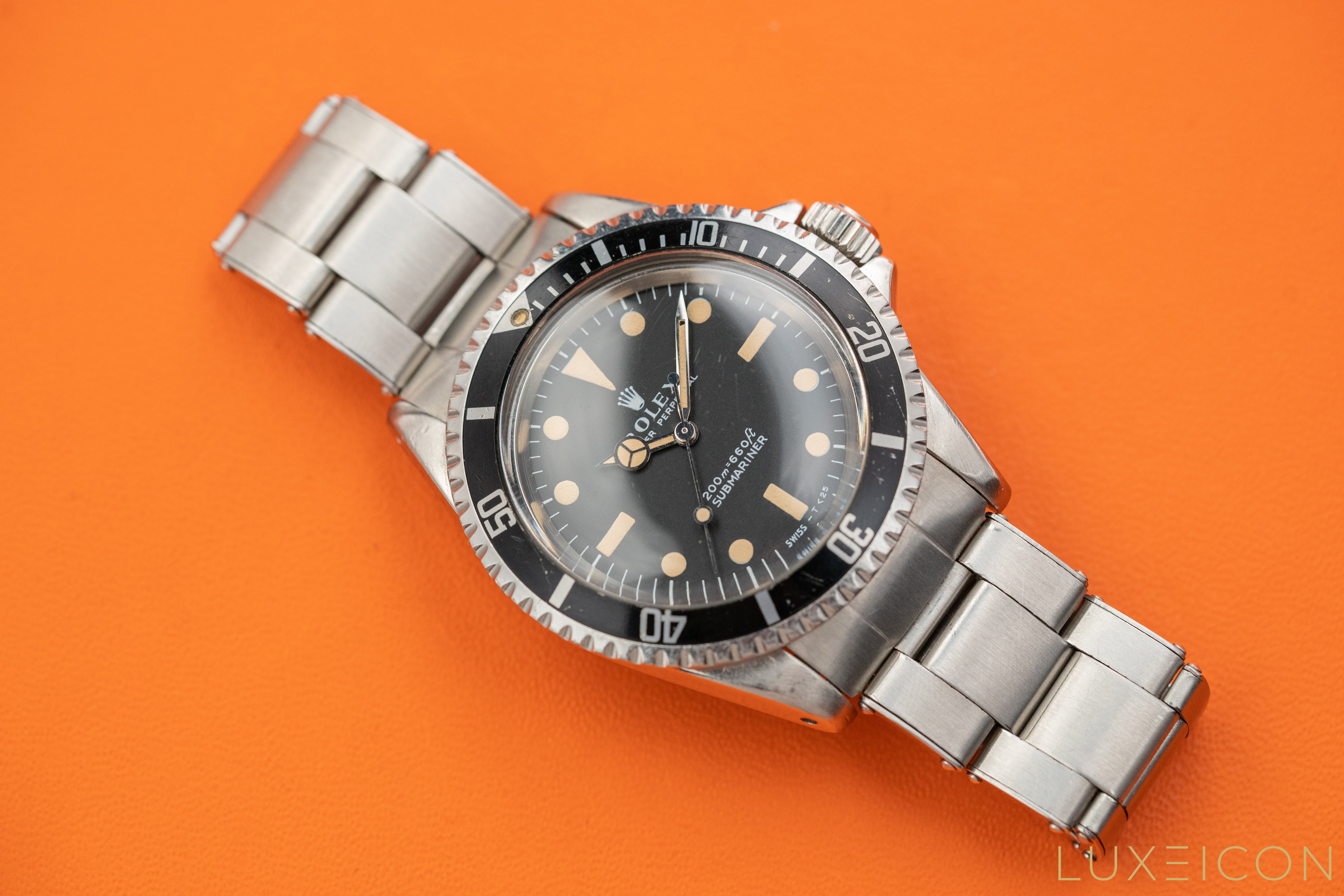 Rolex Submariner 5513 No Date Meter First 40mm 1968 Fullset