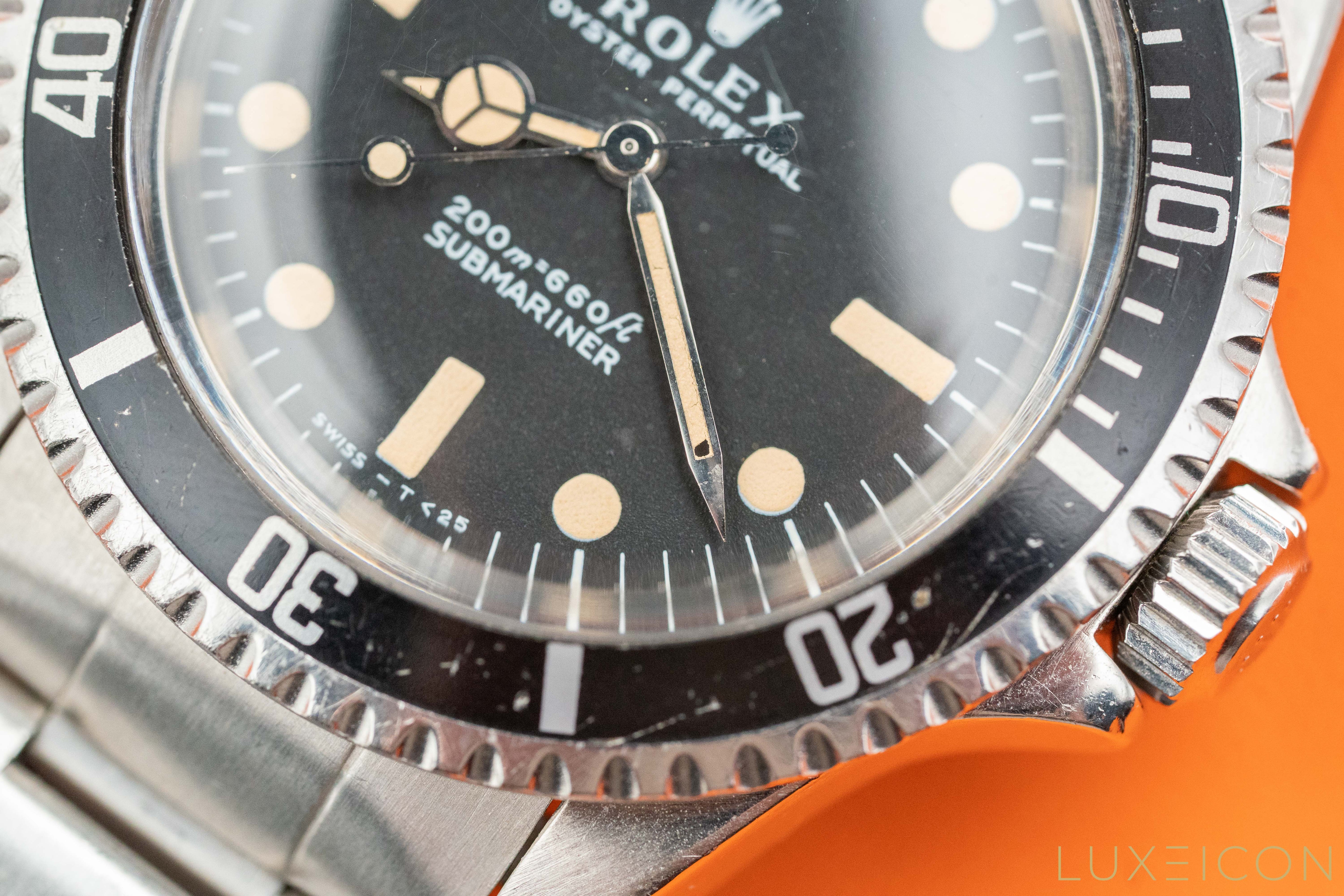 Rolex Submariner 5513 No Date Meter First 40mm 1968 Fullset