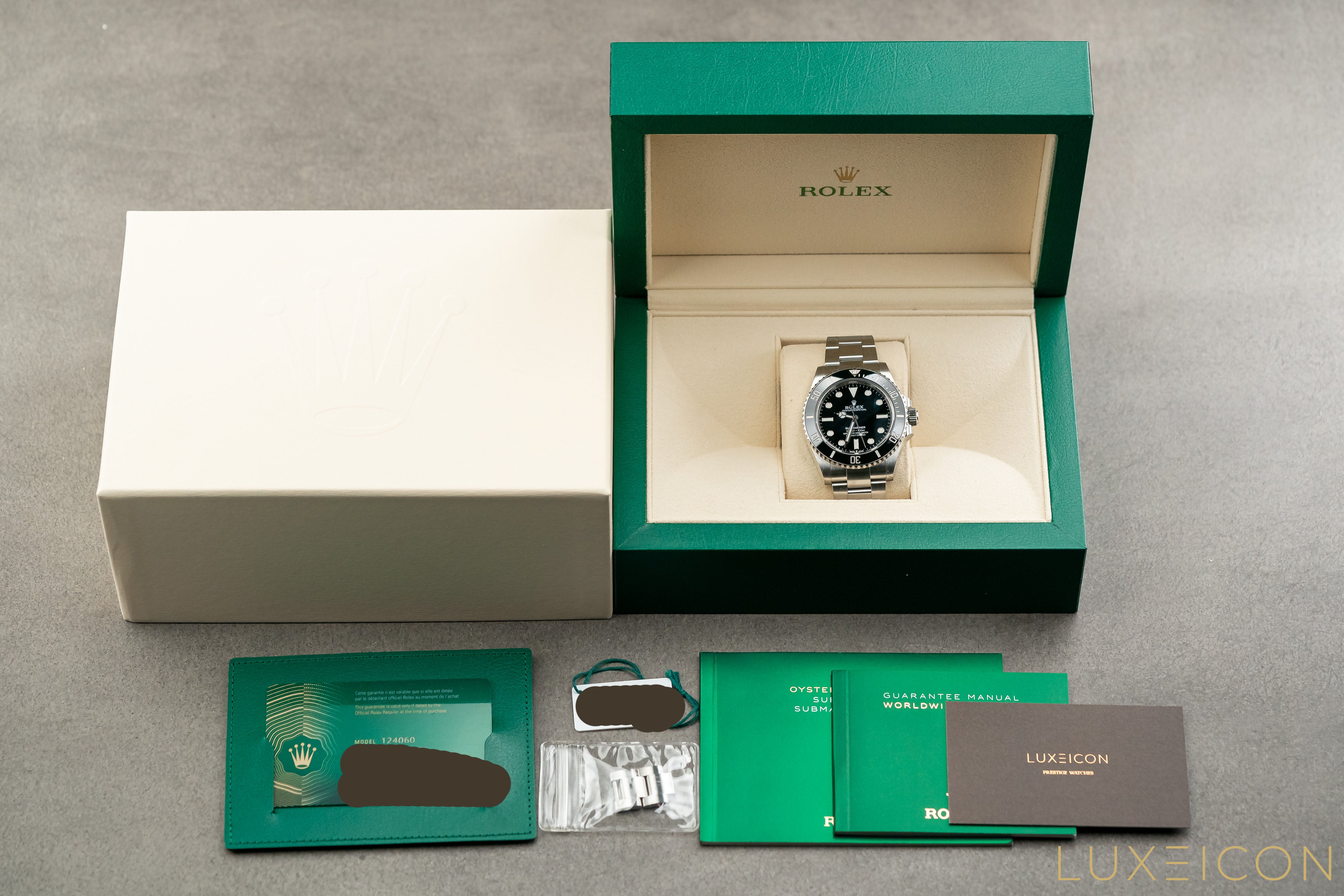 Rolex Submariner 41mm No Date Stainless Steel Black Dial Model 124060 2023