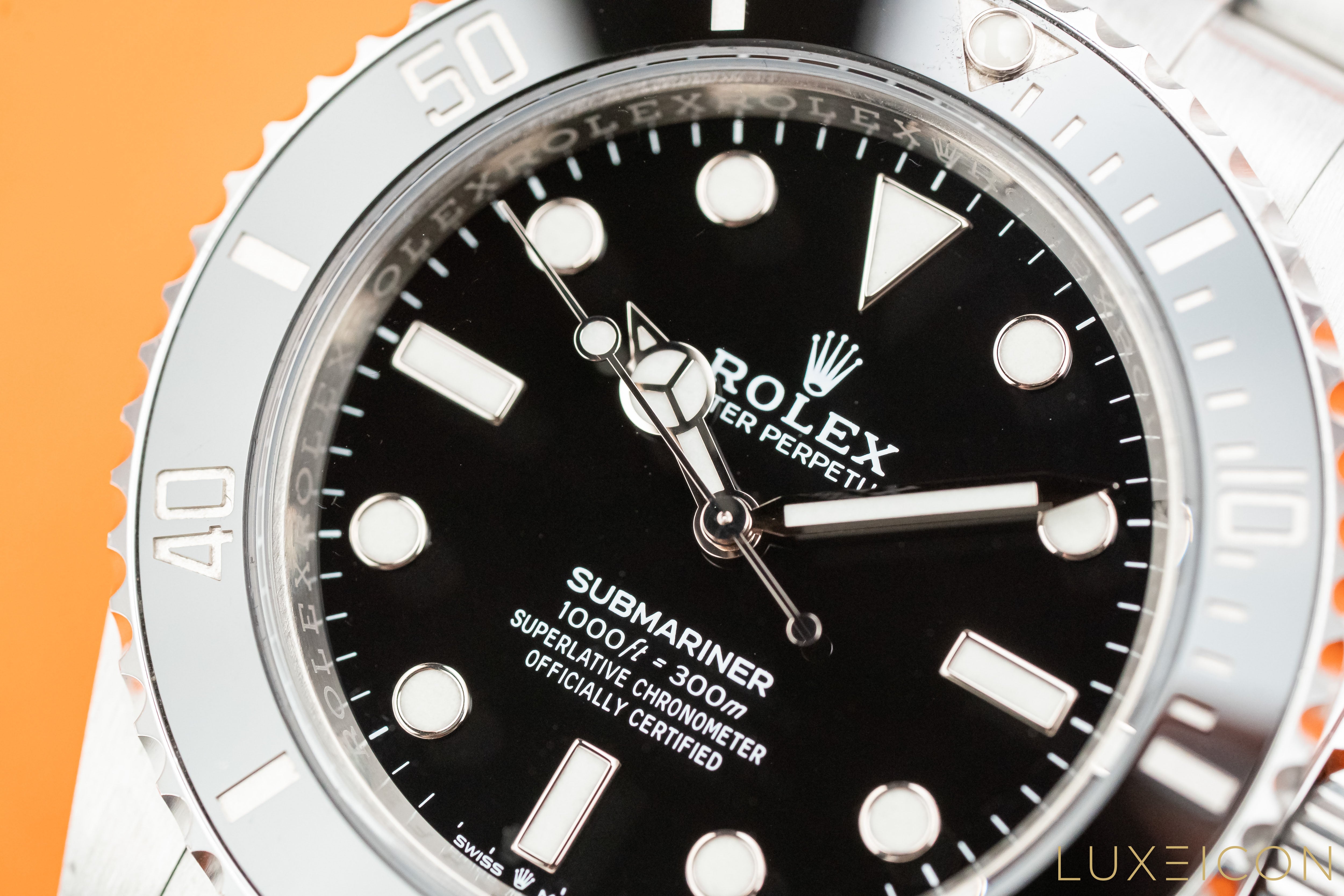 Rolex Submariner 41mm No Date Stainless Steel Black Dial Model 124060 2023