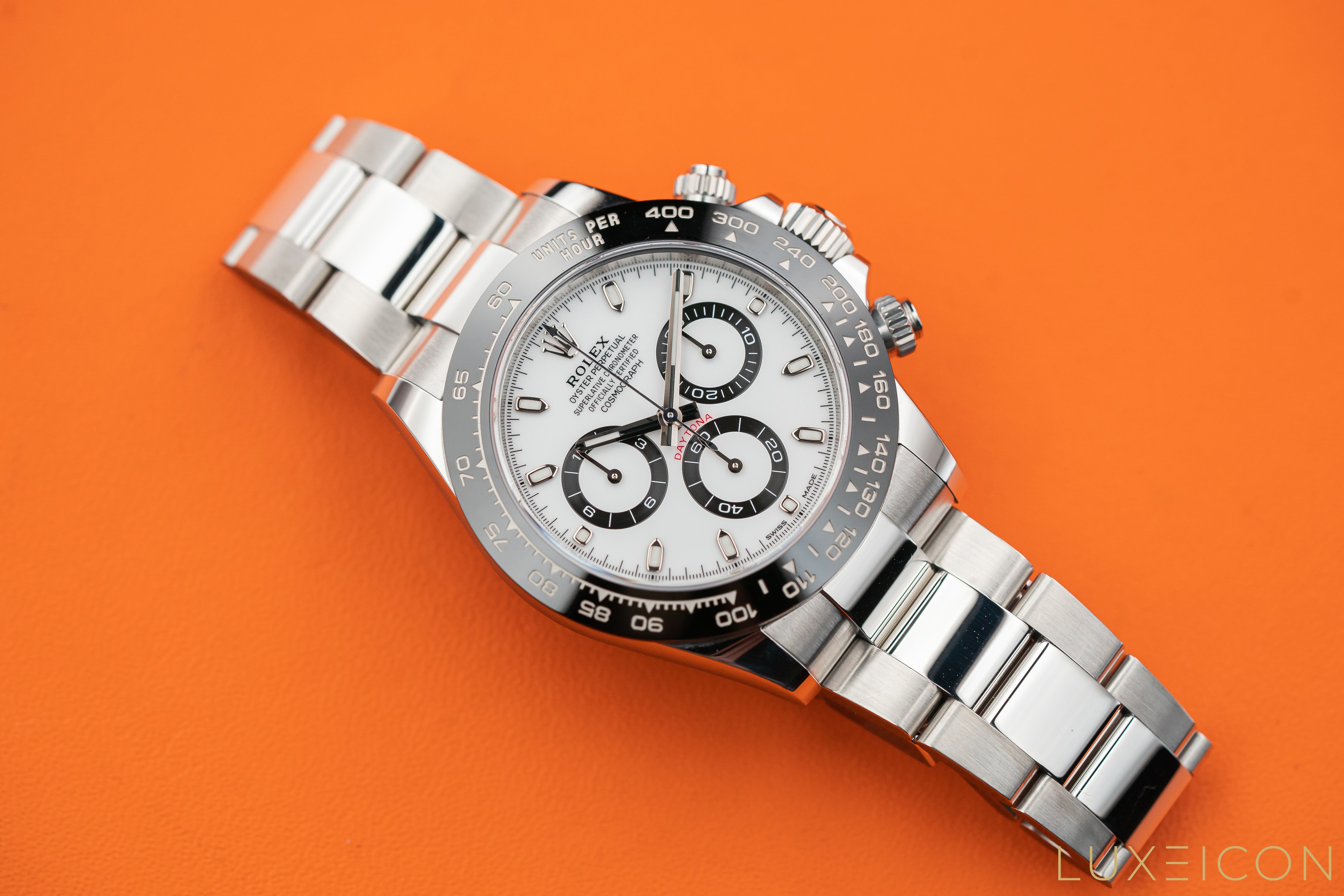 Rolex Cosmograph Daytona Stainless Steel Ceramic Bezel Panda White Dial 116500 2018
