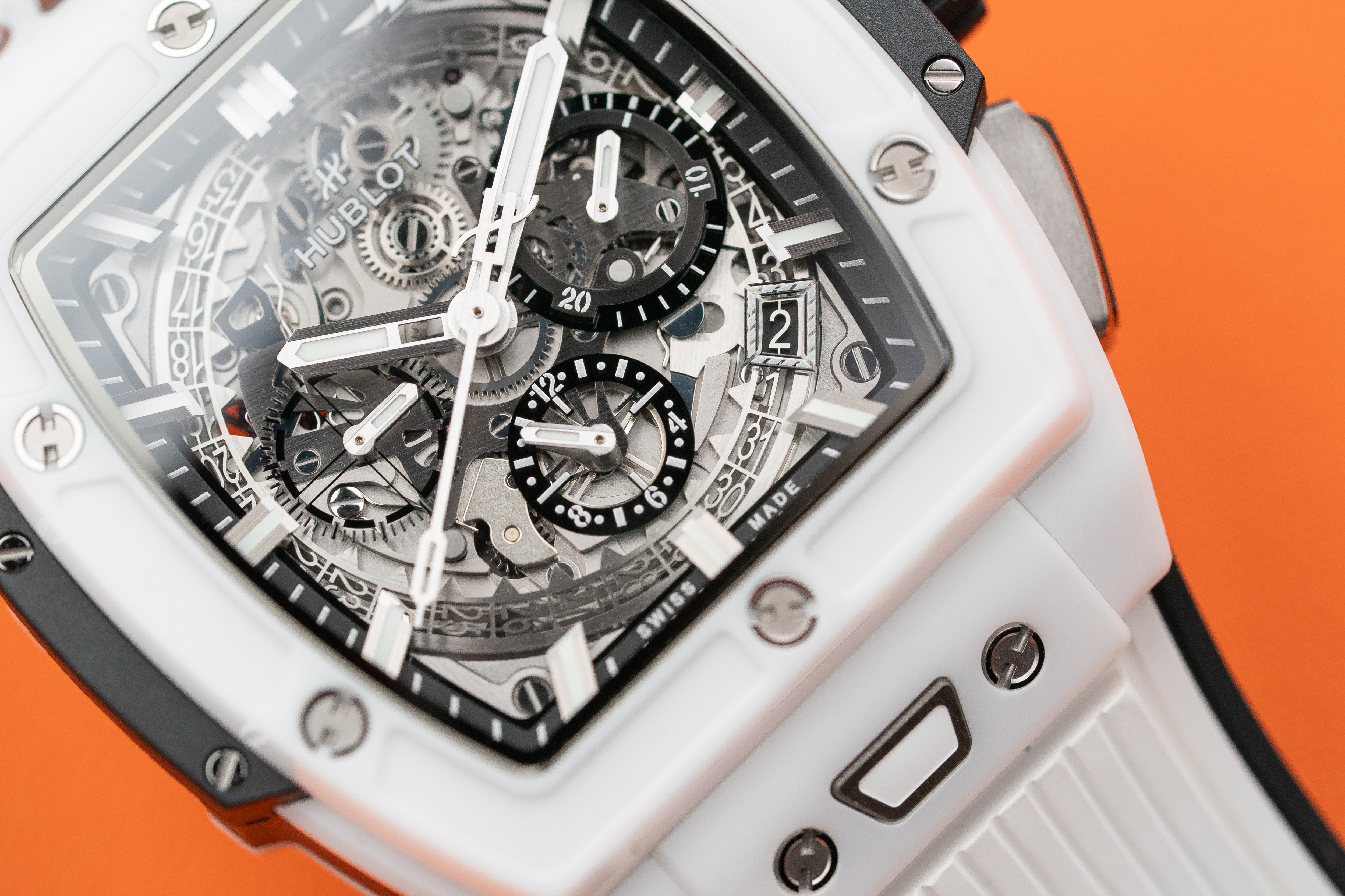Hublot Spirit of Big Bang Chronograph White Ceramic Skeleton 42mm
